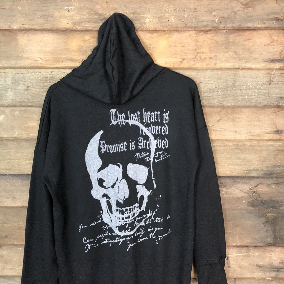 Scully DL Japan big Skulls Black Hoodie sweatshirt lgb #013B Size US M / EU 48-50 / 2 - 2 Thumbnail