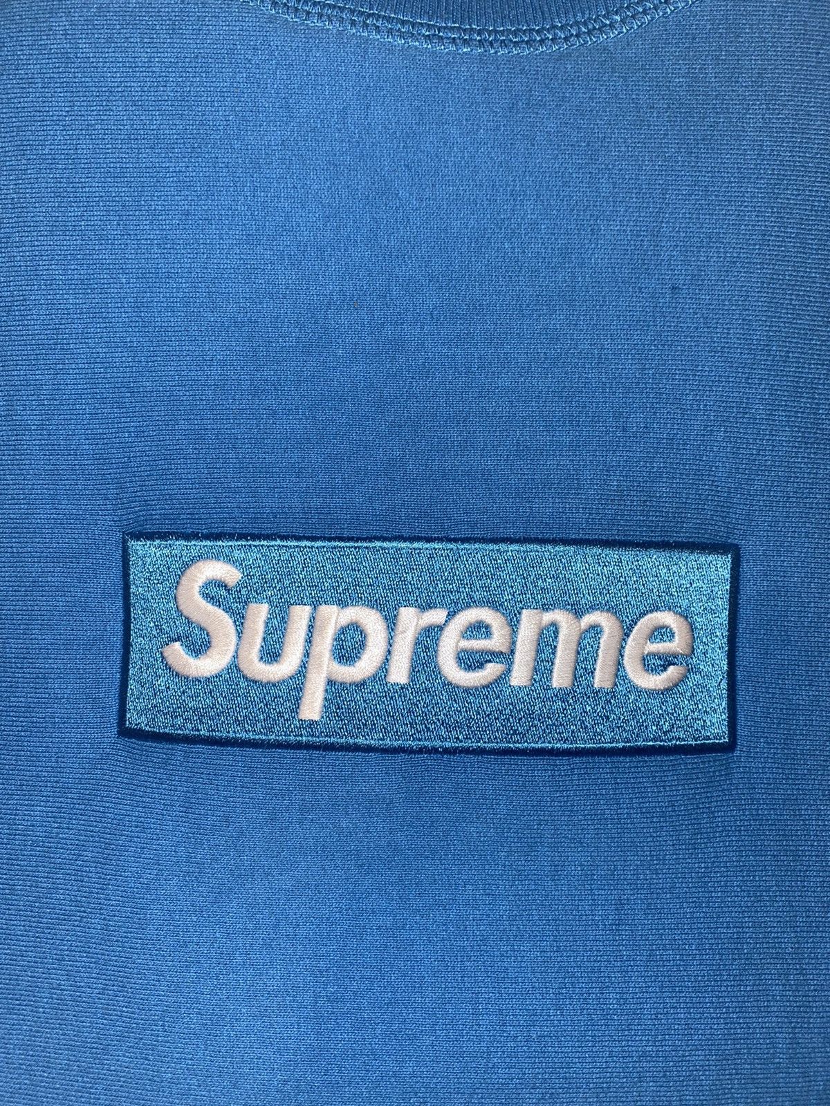 Supreme Supreme Box Logo Crewneck Bright Royal Size US XL / EU 56 / 4 - 9 Thumbnail