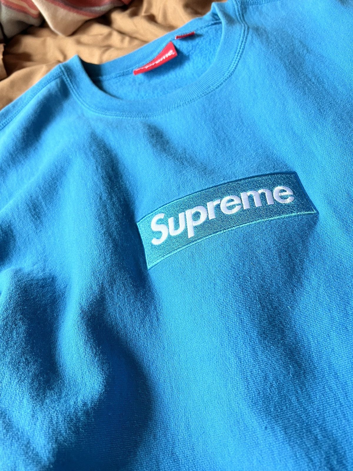 Supreme Supreme Box Logo Crewneck Bright Royal Size US XL / EU 56 / 4 - 6 Thumbnail