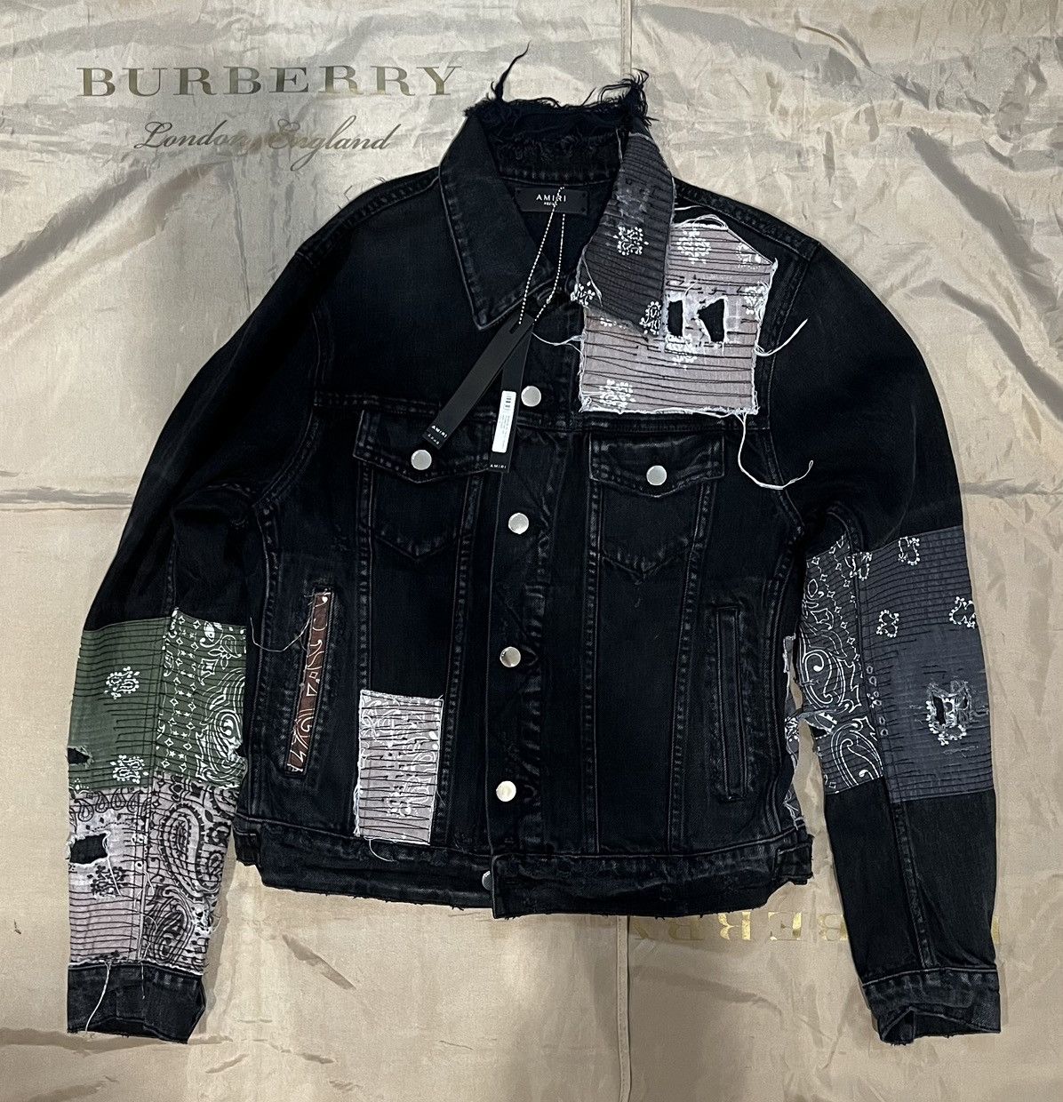 Amiri AMIRI patchwork denim jacket size M $3500 Size US M / EU 48-50 / 2 - 1 Thumbnail