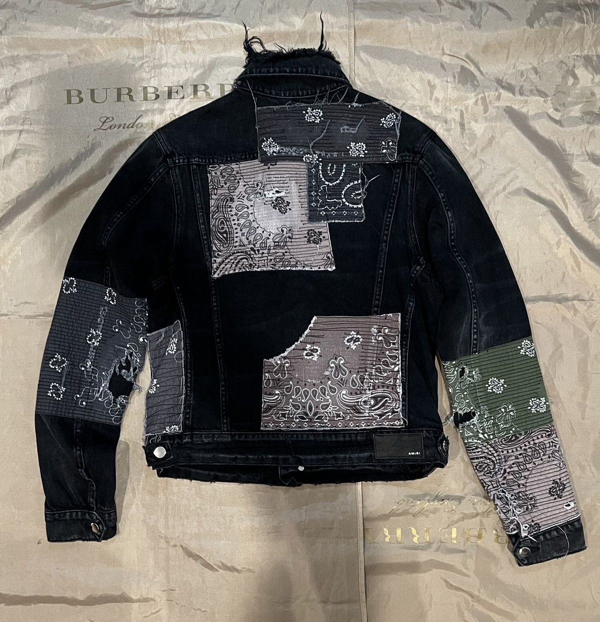Amiri AMIRI patchwork denim jacket size M $3500 Size US M / EU 48-50 / 2 - 6 Thumbnail