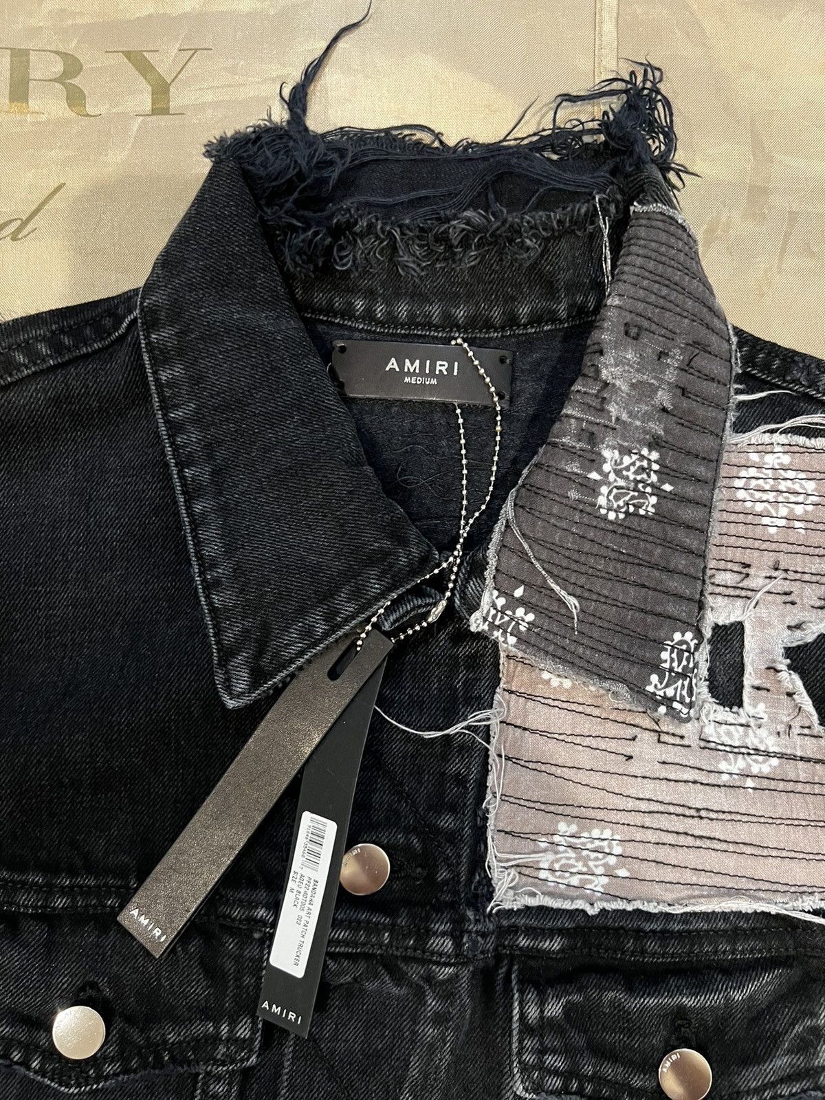 Amiri AMIRI patchwork denim jacket size M $3500 Size US M / EU 48-50 / 2 - 2 Thumbnail
