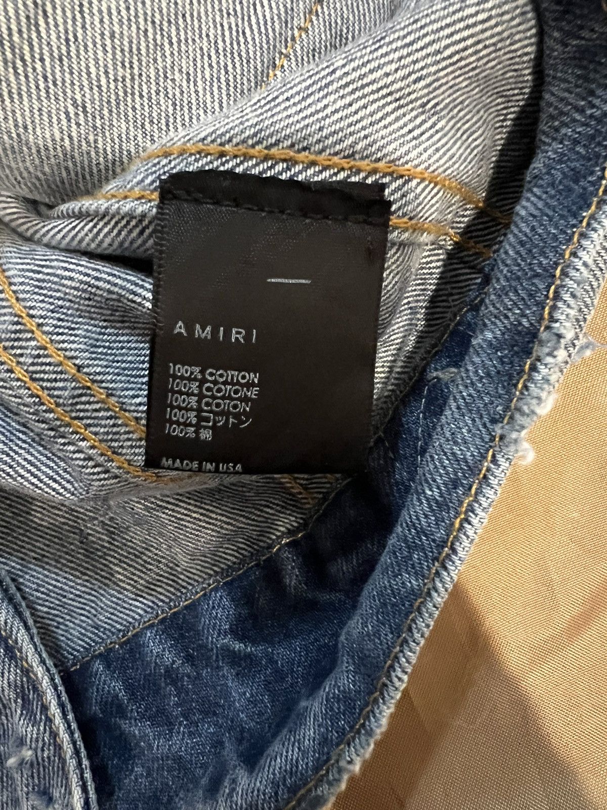Amiri Amiri Chemist Denim Trucker Jacket size M Size US M / EU 48-50 / 2 - 3 Thumbnail