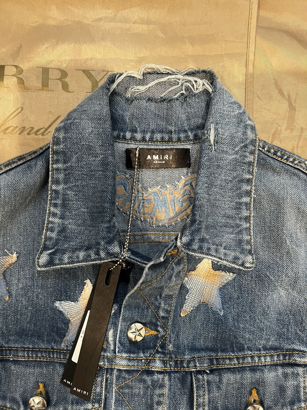 Amiri Amiri Chemist Denim Trucker Jacket size M Size US M / EU 48-50 / 2 - 2 Thumbnail