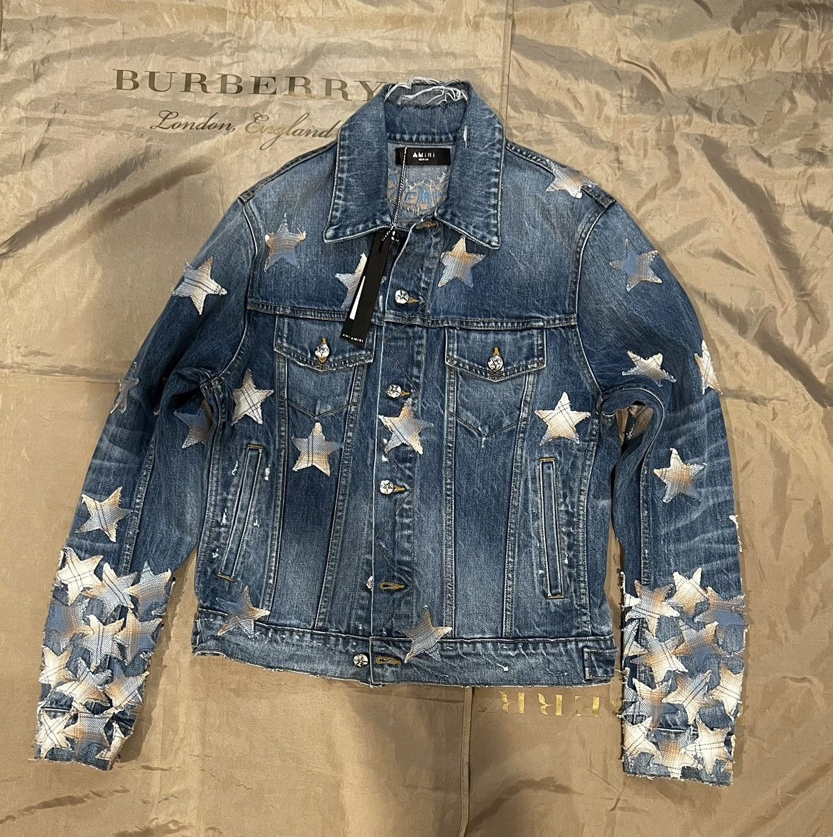 Amiri Amiri Chemist Denim Trucker Jacket size M Size US M / EU 48-50 / 2 - 1 Thumbnail