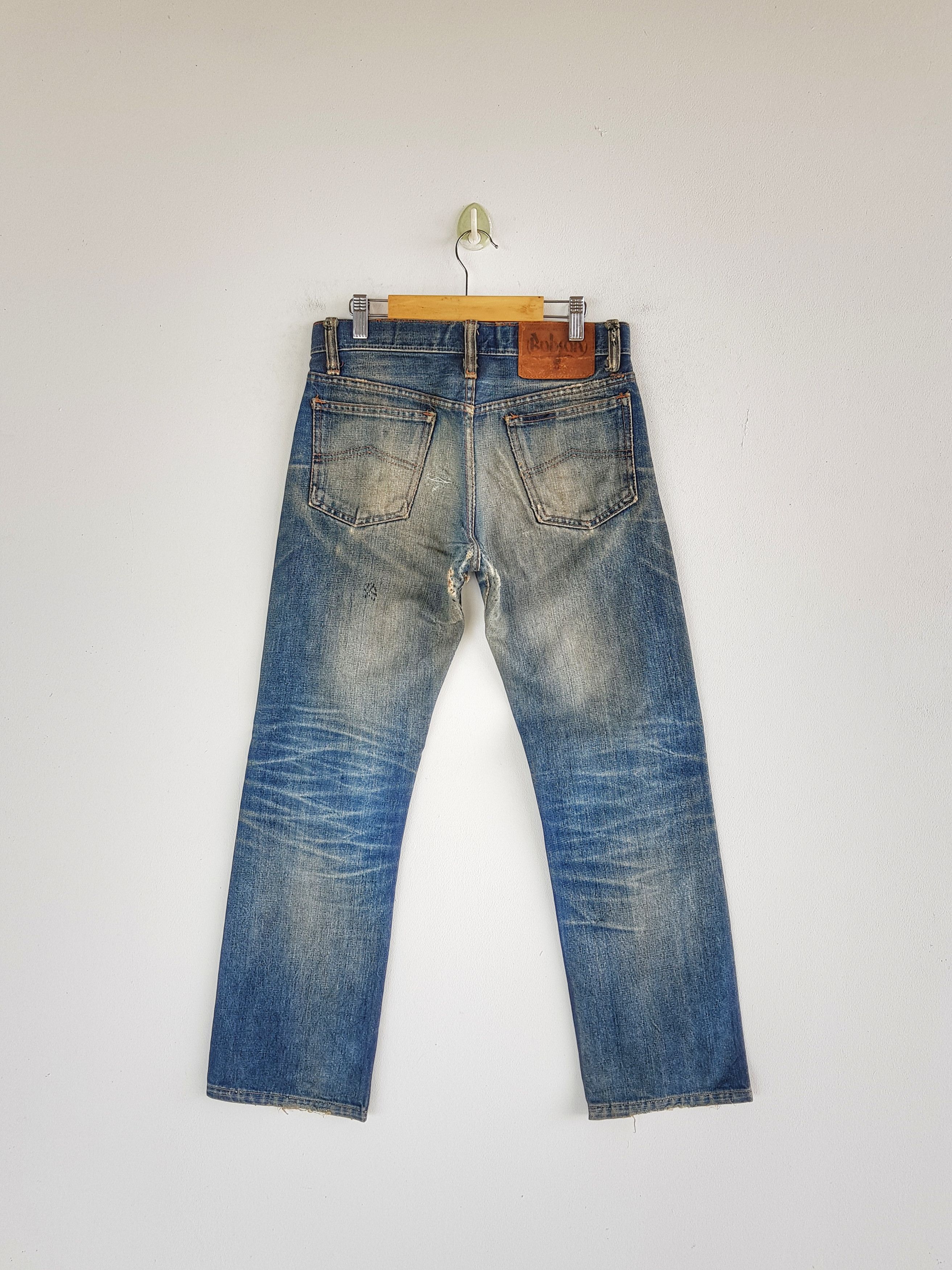 Japanese Brand Distressed 70s Selvedge Bobson Jeans Redline Bobson Denim Size 26" / US 2 / IT 38 - 2 Thumbnail