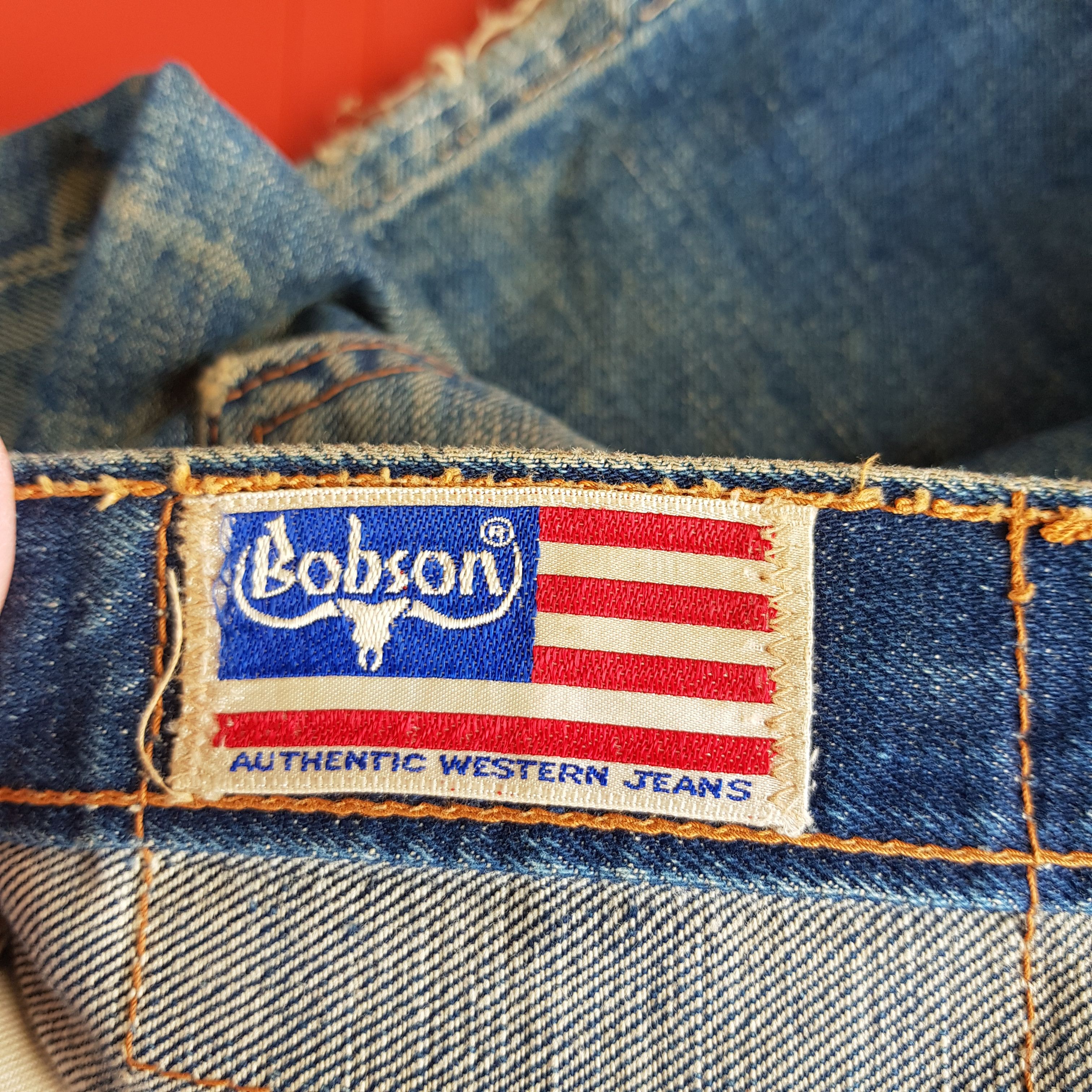 Japanese Brand Distressed 70s Selvedge Bobson Jeans Redline Bobson Denim Size 26" / US 2 / IT 38 - 12 Thumbnail