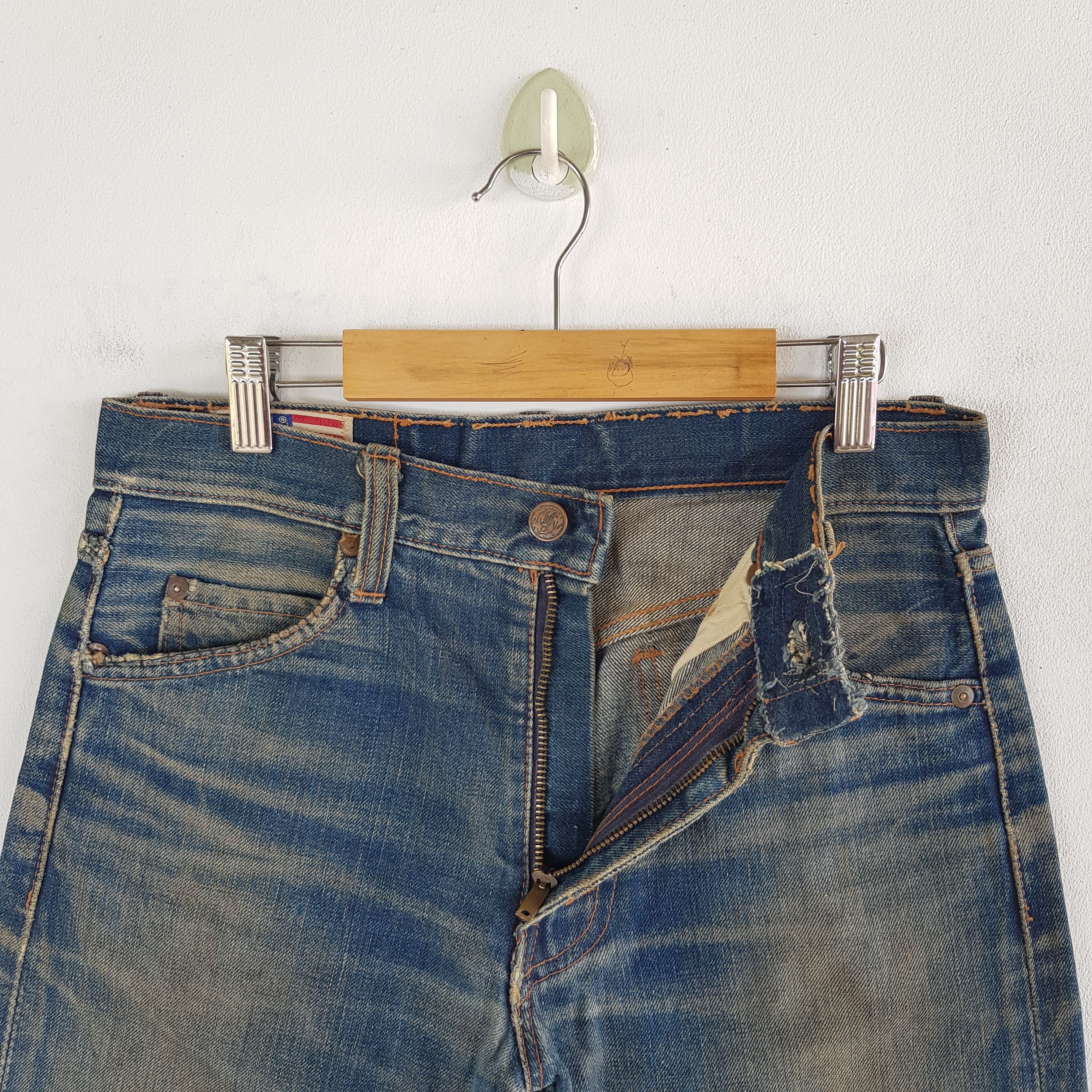 Japanese Brand Distressed 70s Selvedge Bobson Jeans Redline Bobson Denim Size 26" / US 2 / IT 38 - 8 Thumbnail