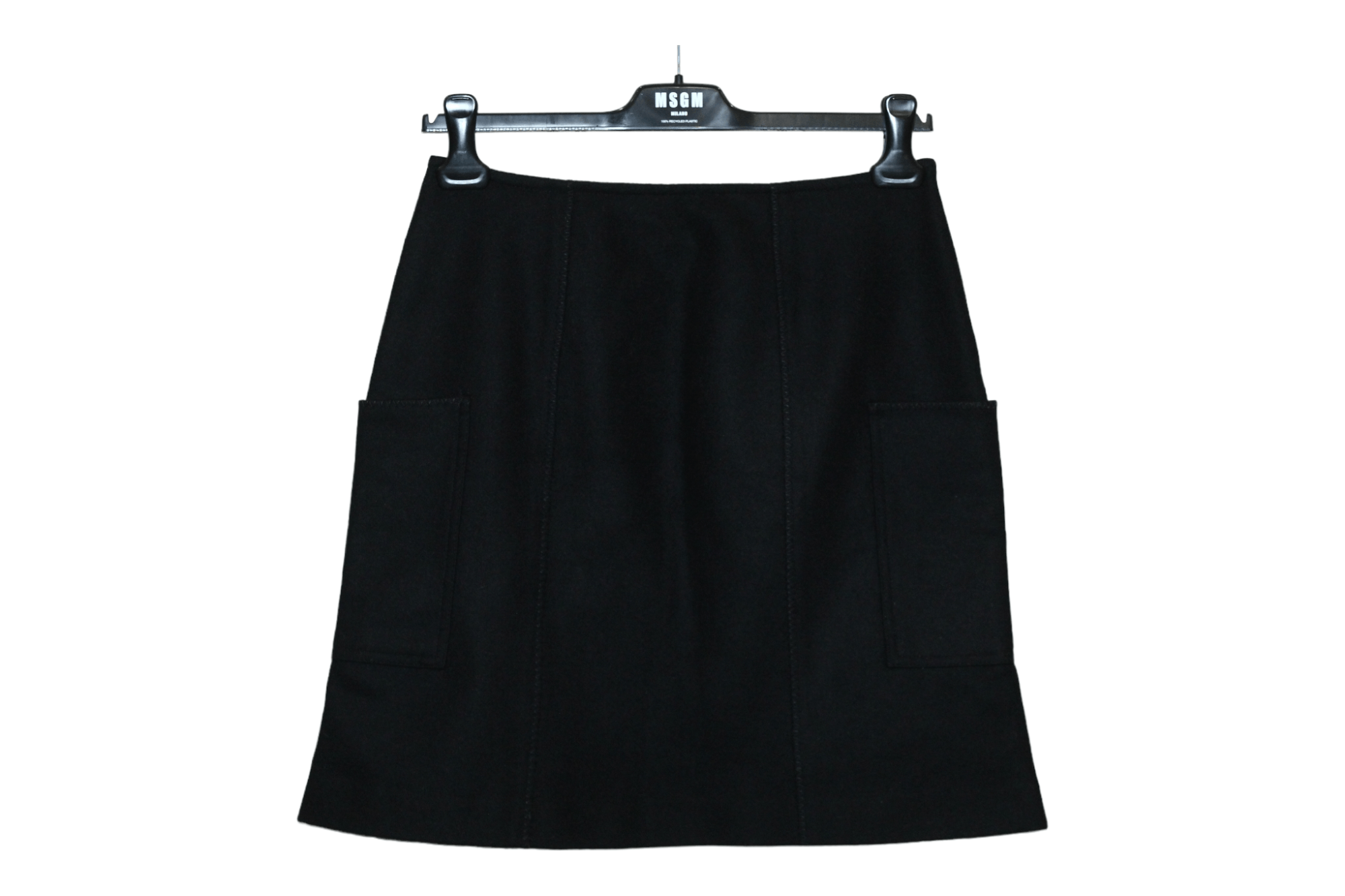 Sonia Rykiel SONIA by Sonia Rykiel Patch Pockets Brushed Wool Skirt Size 28" / US 6 / IT 42 - 1 Thumbnail