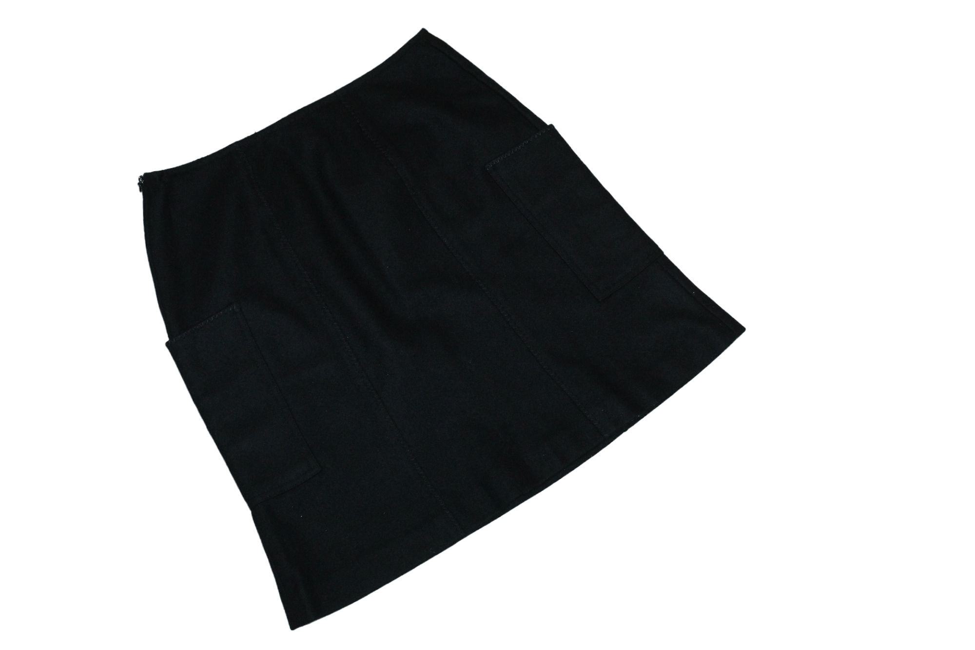Sonia Rykiel SONIA by Sonia Rykiel Patch Pockets Brushed Wool Skirt Size 28" / US 6 / IT 42 - 11 Thumbnail
