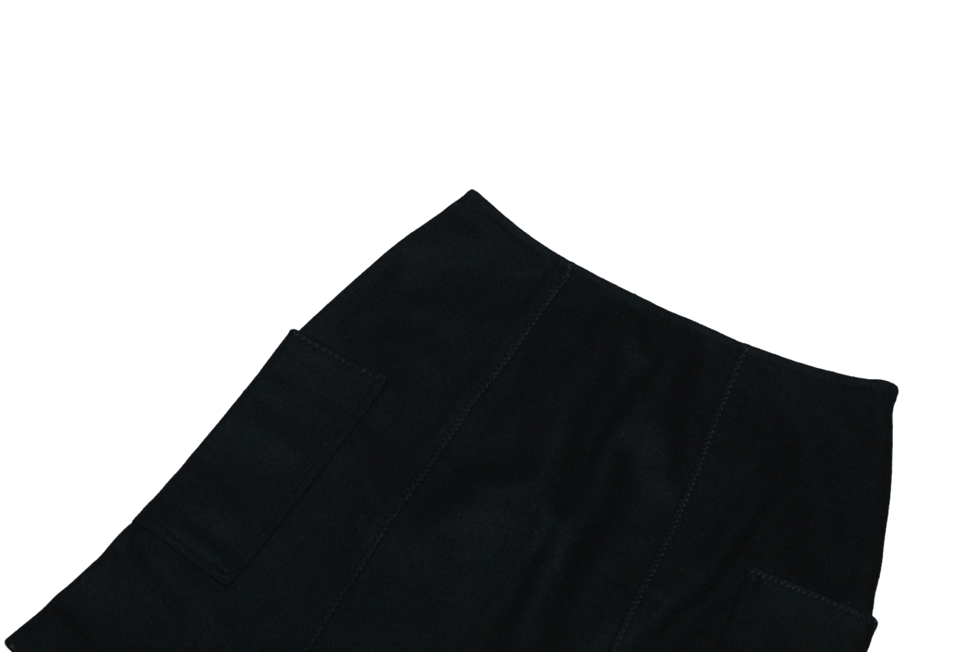 Sonia Rykiel SONIA by Sonia Rykiel Patch Pockets Brushed Wool Skirt Size 28" / US 6 / IT 42 - 4 Thumbnail
