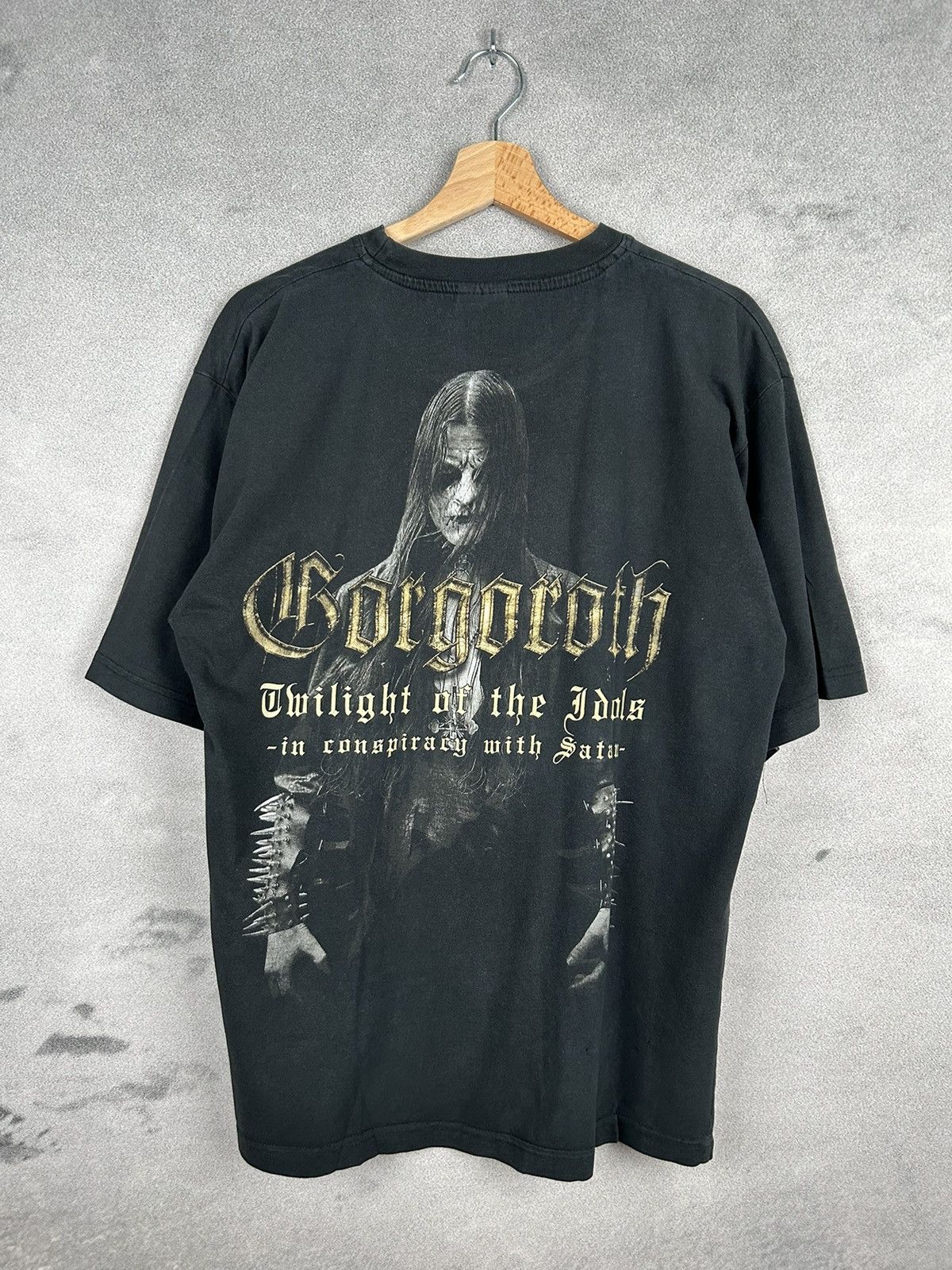 Band Tees Vintage Gorgoroth Black Metal Band Tee Graphic Rare Faded Size US XL / EU 56 / 4 - 2 Thumbnail