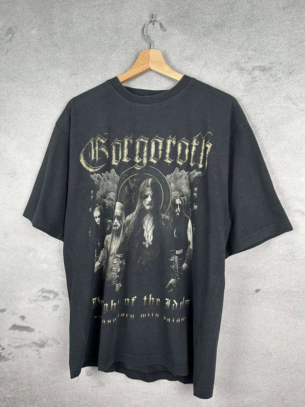 Band Tees Vintage Gorgoroth Black Metal Band Tee Graphic Rare Faded Size US XL / EU 56 / 4 - 3 Thumbnail