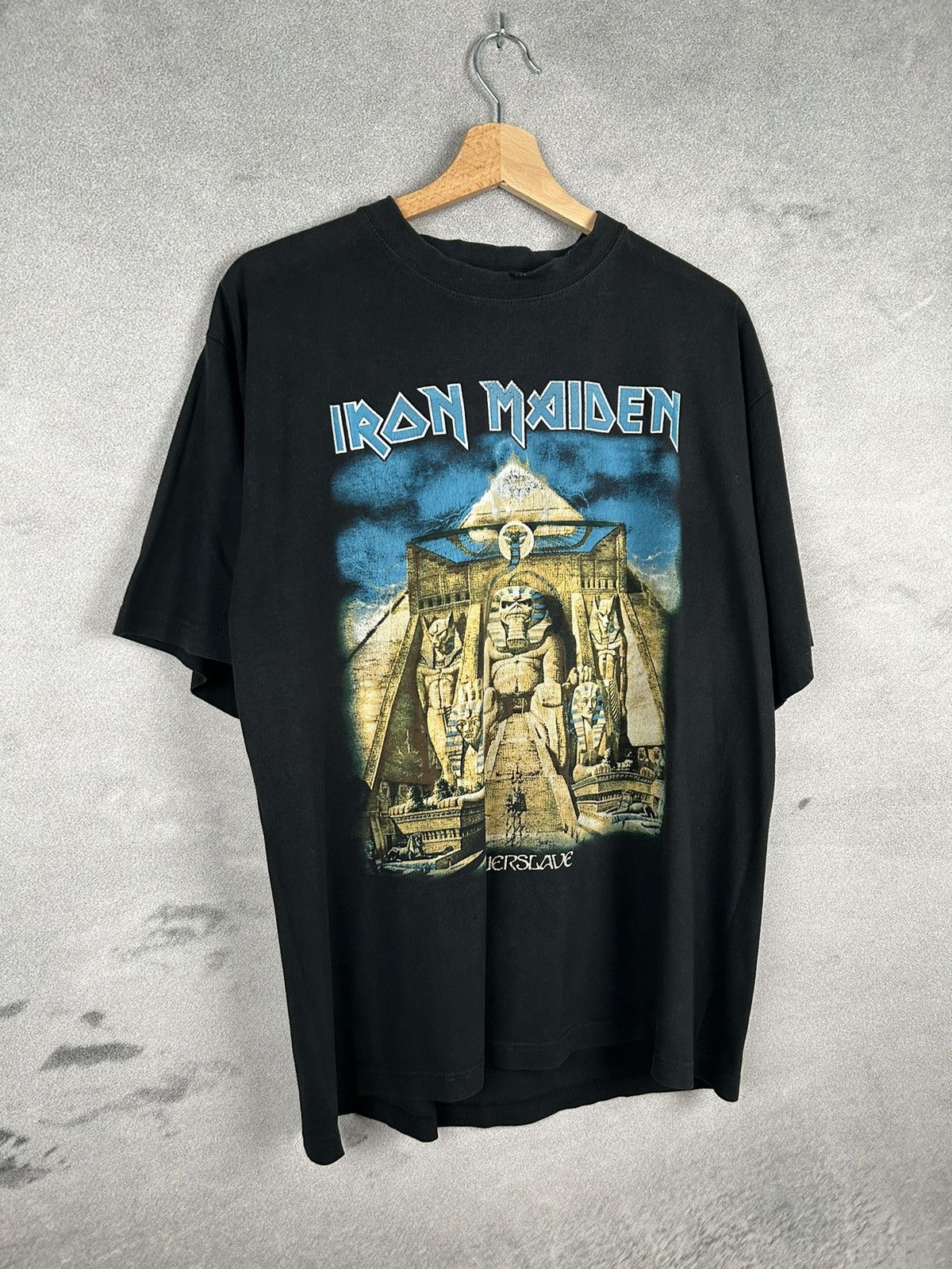 Band Tees Vintage Iron Maiden Powerslave Rock Band Graphic Tee Rare Size US XL / EU 56 / 4 - 6 Thumbnail