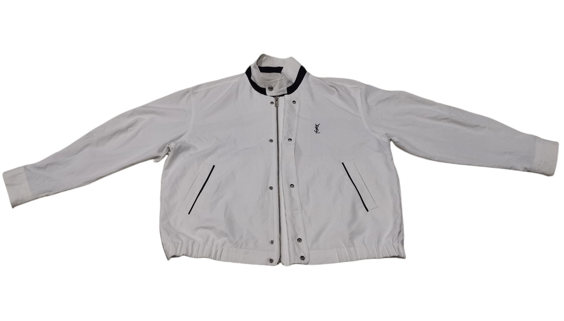 Vintage × Yves Saint Laurent Vintage Yves Saint Laurent Zipper & Button Jacket Size US L / EU 52-54 / 3 - 2 Thumbnail