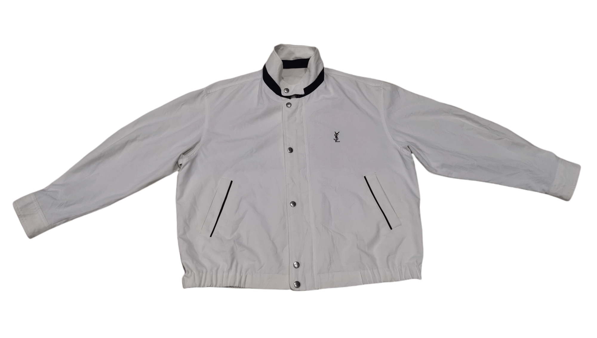 Vintage × Yves Saint Laurent Vintage Yves Saint Laurent Zipper & Button Jacket Size US L / EU 52-54 / 3 - 1 Thumbnail