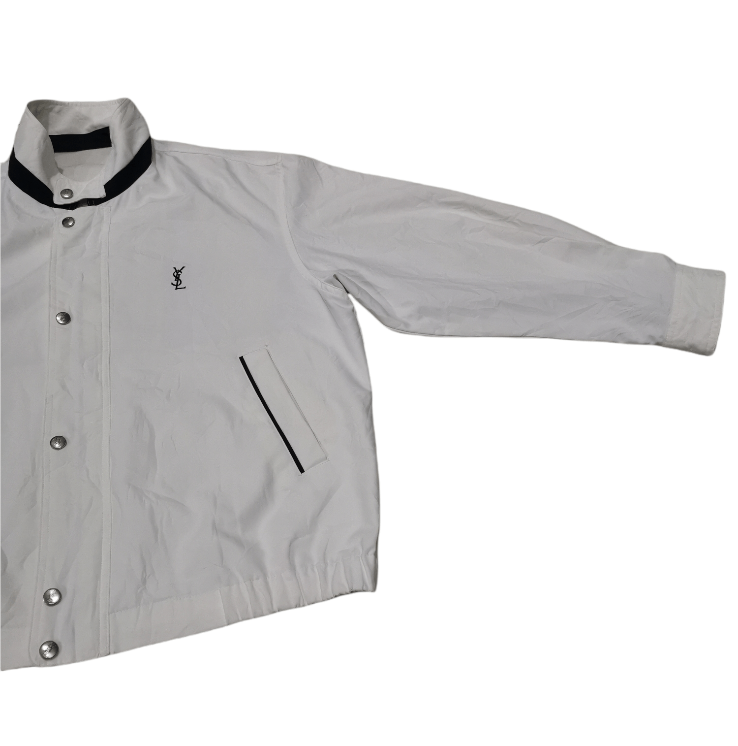 Vintage × Yves Saint Laurent Vintage Yves Saint Laurent Zipper & Button Jacket Size US L / EU 52-54 / 3 - 4 Thumbnail