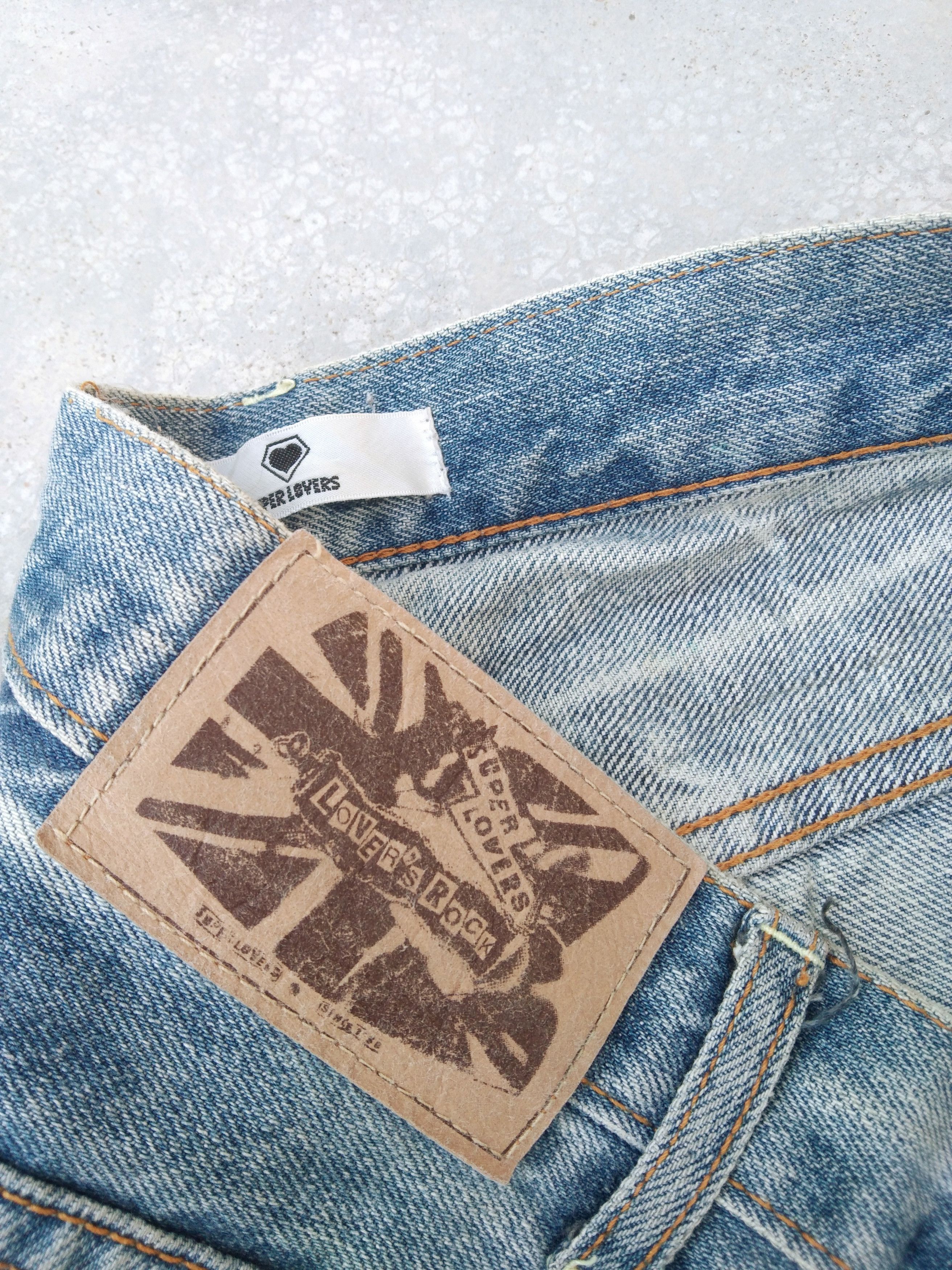 Japanese Brand × Vintage Vintage Japanese Brand Jeans Super Lovers Big Logo 33x30 Size US 33 - 8 Thumbnail