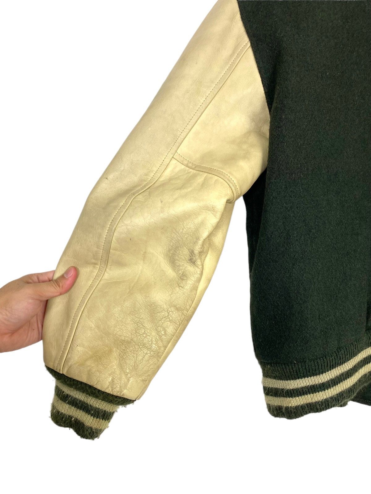 Vintage Rare‼️ Vintage Butwin Letterman Varsity Wool Leather Jacket Size US M / EU 48-50 / 2 - 9 Thumbnail