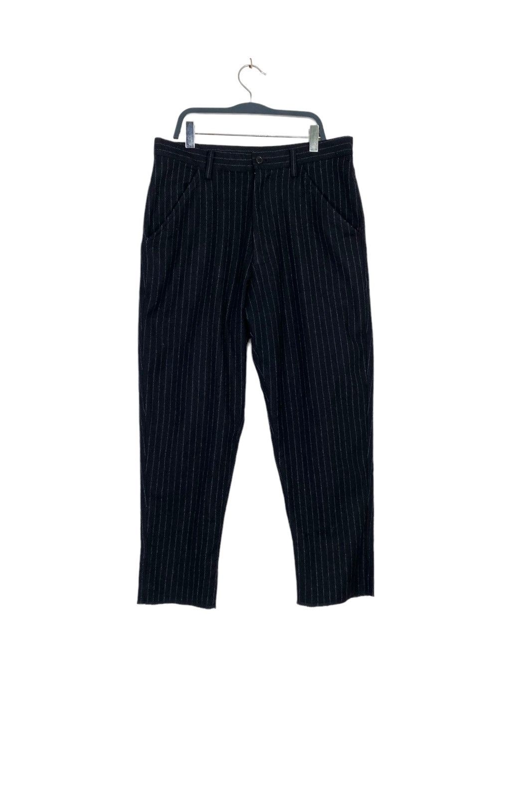 Comme des Garcons Black LAST DROP Vtg Comme des Garcons Black Wool Pants Stripe Size US 30 / EU 46 - 1 Thumbnail