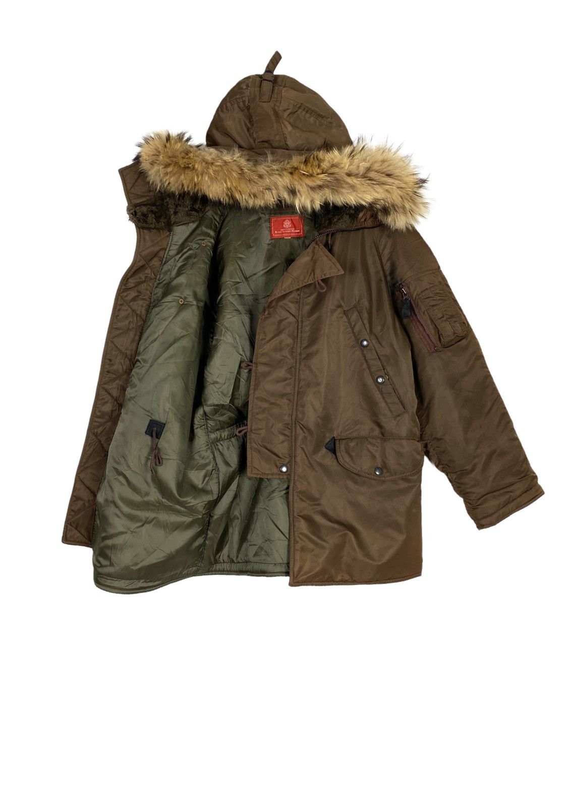 Avirex Rare‼️ Avirex Officer’s Uniform Down Parka Fur Hoodie Size US XS / EU 42 / 0 - 2 Thumbnail