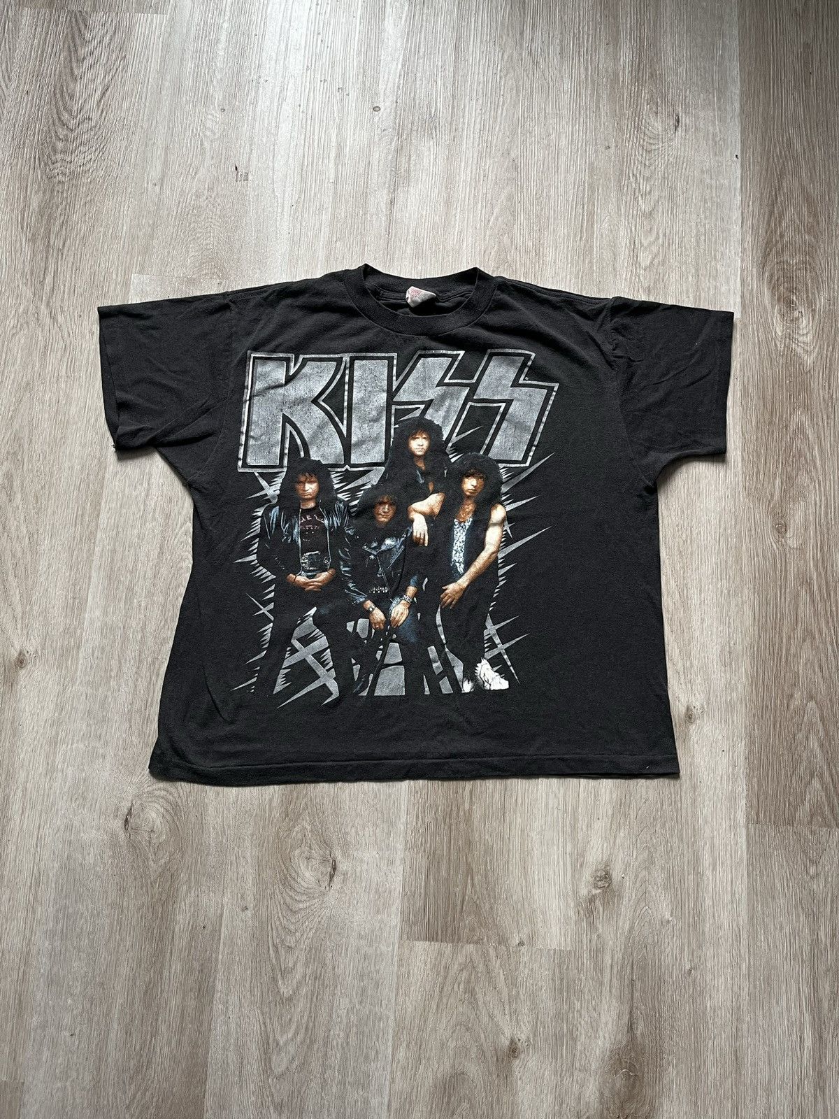Vintage MEGA RARE 1990 Kiss 'Hot In The Shade World Tour' T-Shirt Size US L / EU 52-54 / 3 - 1 Thumbnail