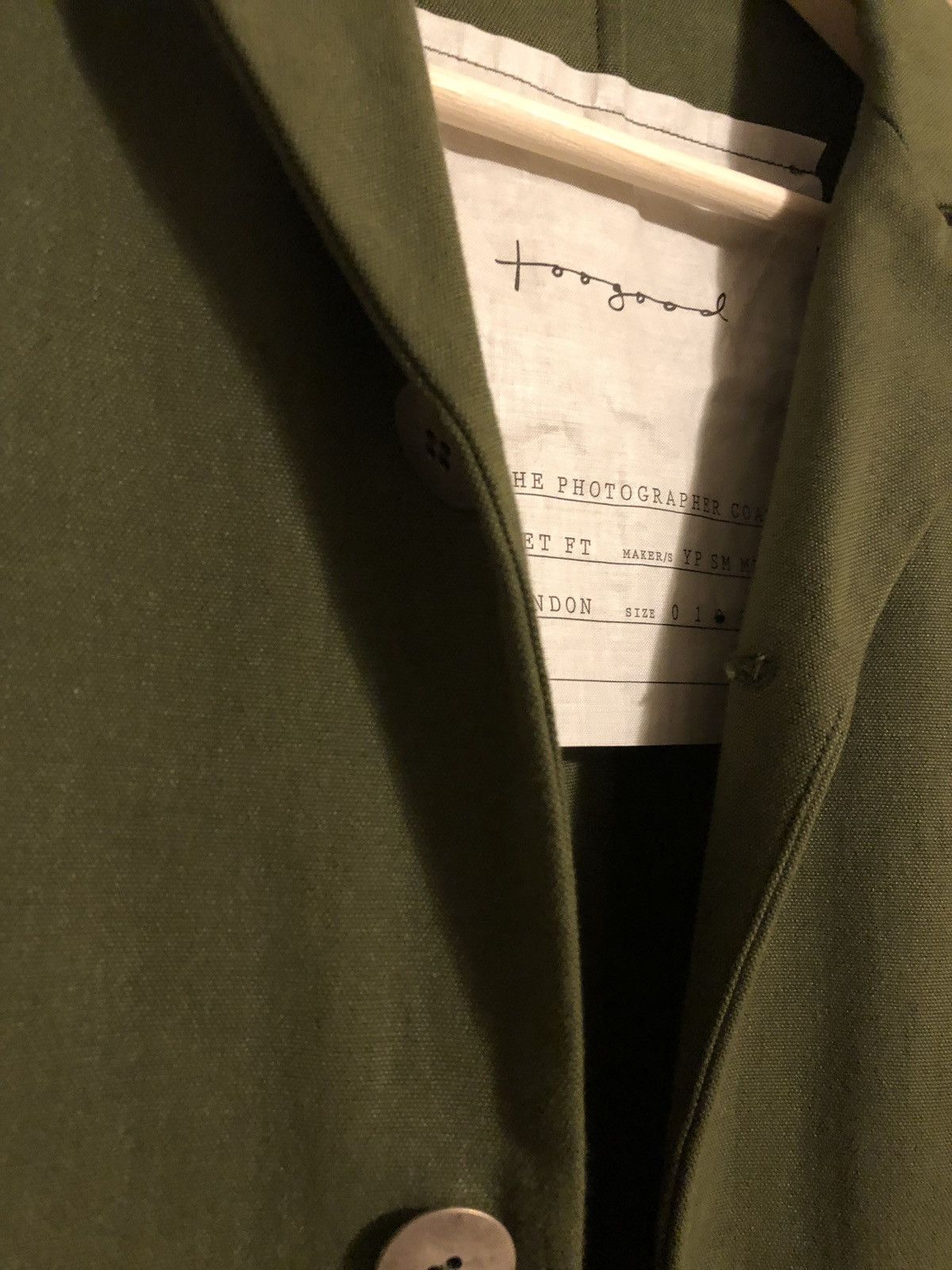 Toogood Photographer Coat In Green Calico Size US S / EU 44-46 / 1 - 3 Thumbnail