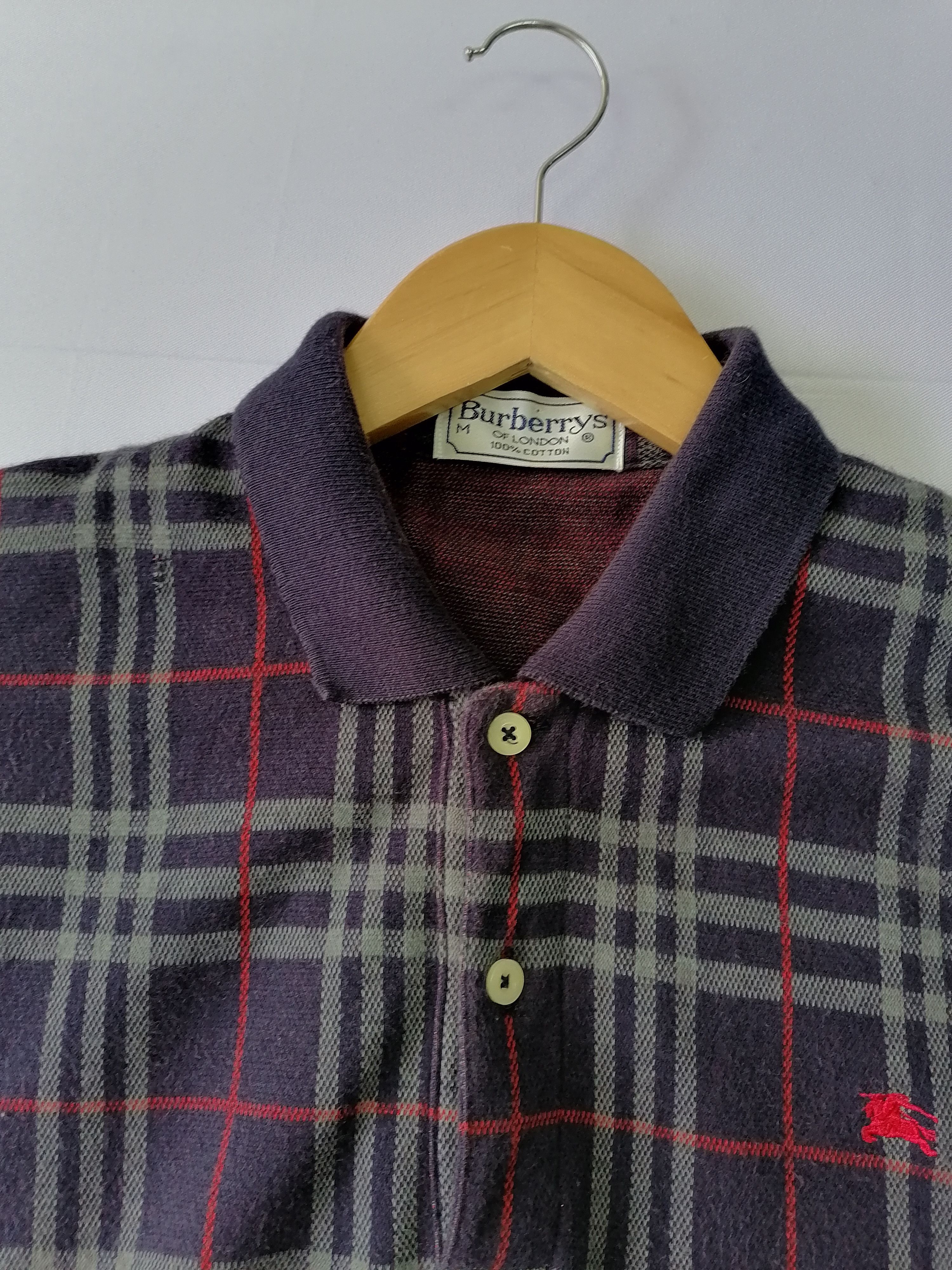 Burberry Vintage Burberry Nova Check Polo Tee Size US M / EU 48-50 / 2 - 3 Thumbnail