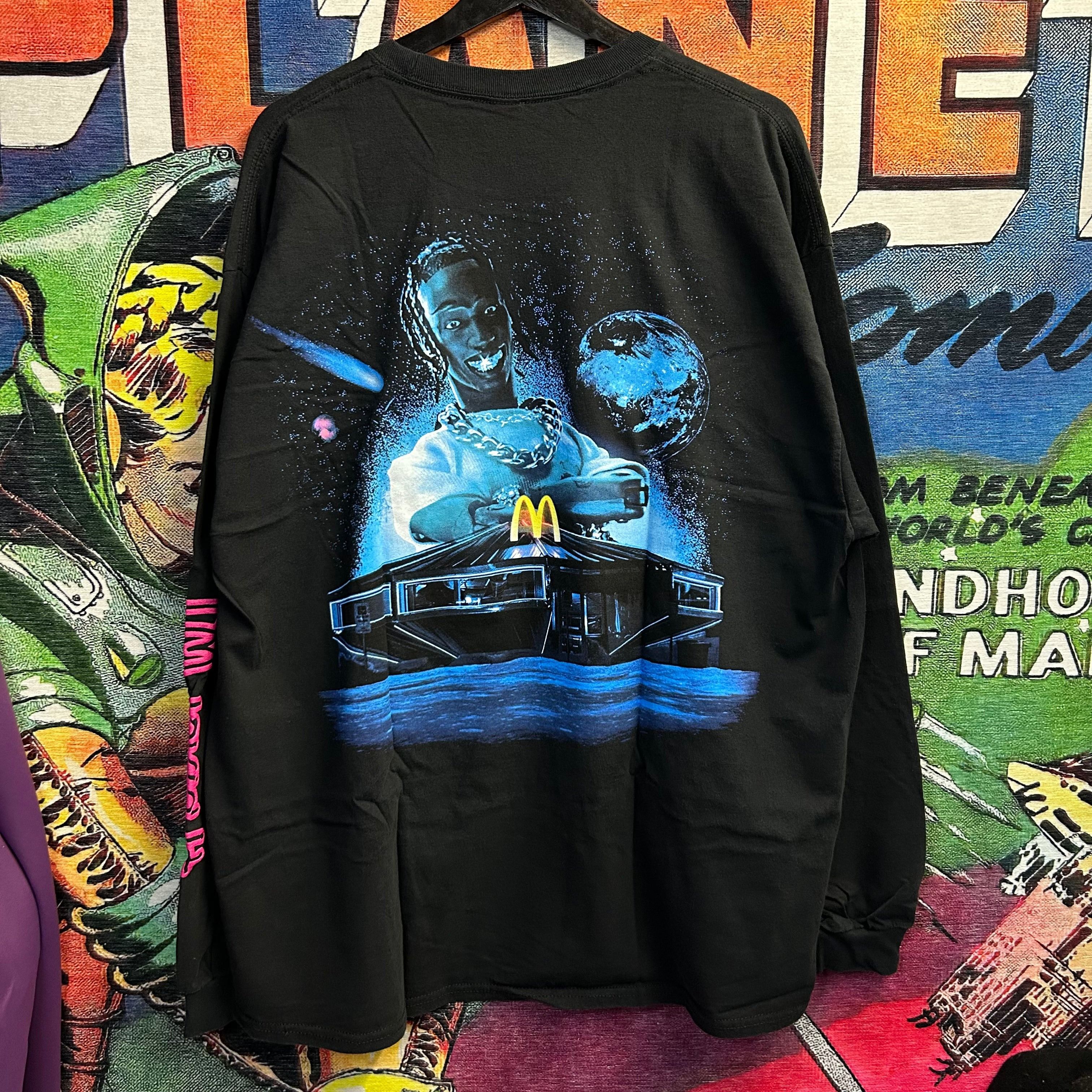 話題コラボ Travis Scott McDonald Action Figure Space L/S Tee Travis-Scott-x-McDonalds-