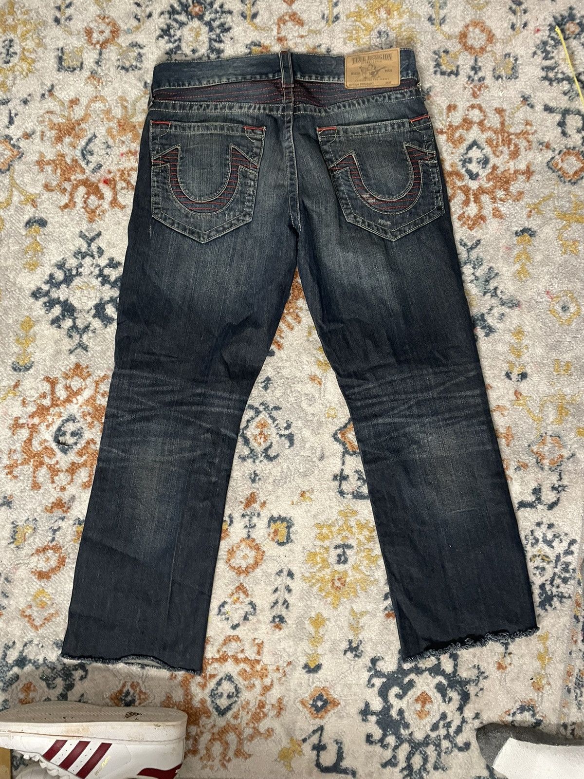 True Religion × Vintage vintage red stitched true religion jeans Size US 33 - 4 Thumbnail