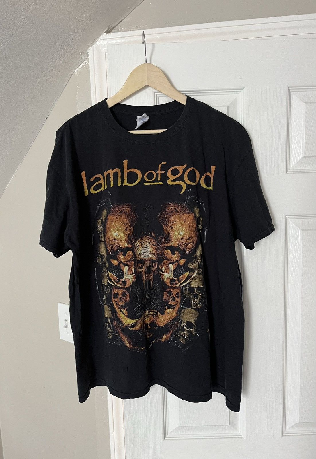 Vintage Vintage Y2K 'Lamb of God' graphic band T shirt Size US XXL / EU 58 / 5 - 1 Thumbnail