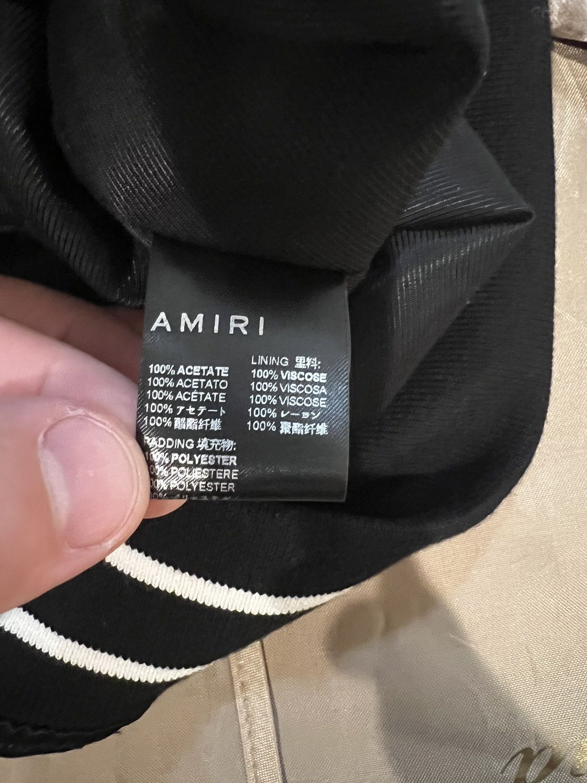 Amiri Amiri Men's Black Satin Flames Souvenir Jacket size M $3500 Size US M / EU 48-50 / 2 - 4 Thumbnail