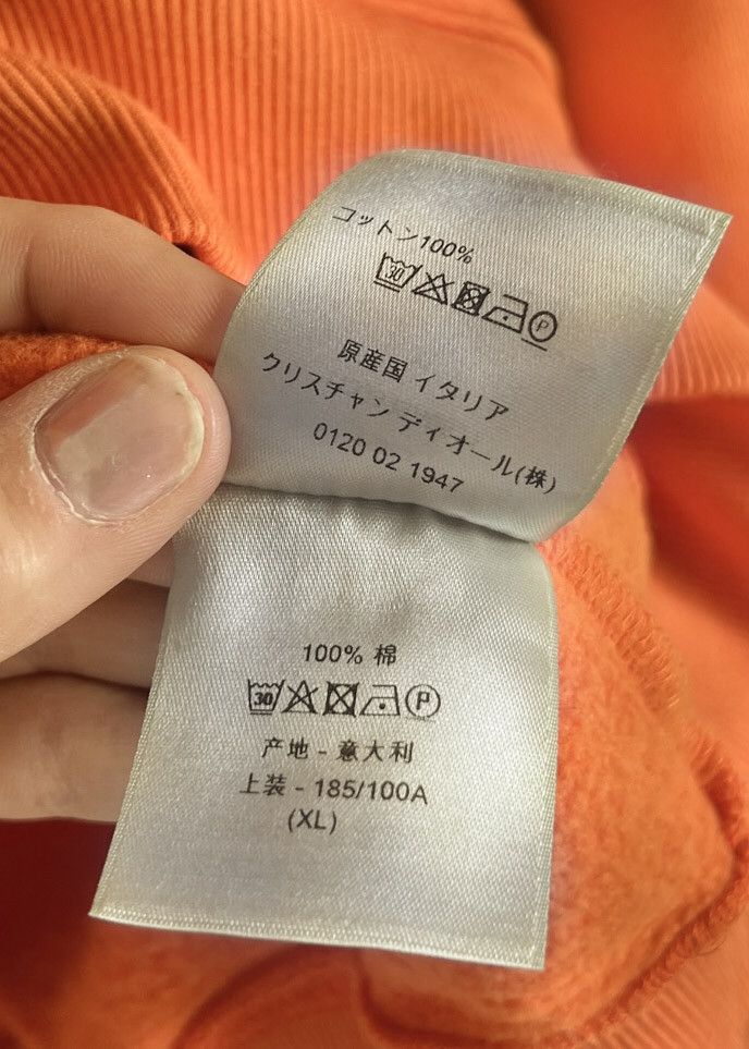Dior Dior Orange CD Icon Embroidered Sweatshirt Size US XL / EU 56 / 4 - 5 Thumbnail