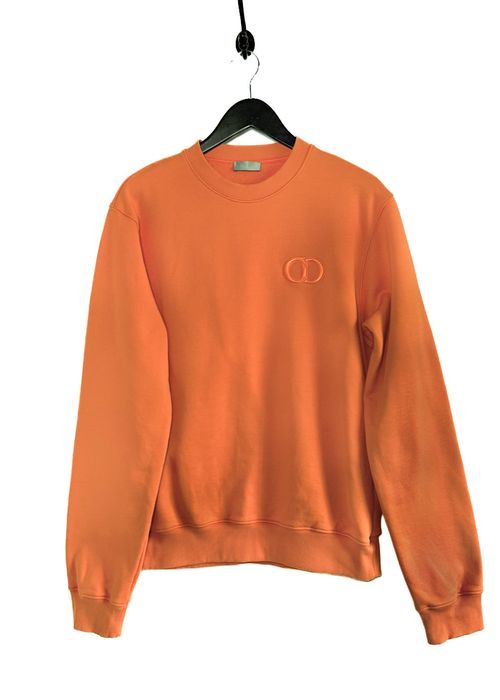 Dior Dior Orange CD Icon Embroidered Sweatshirt Grailed