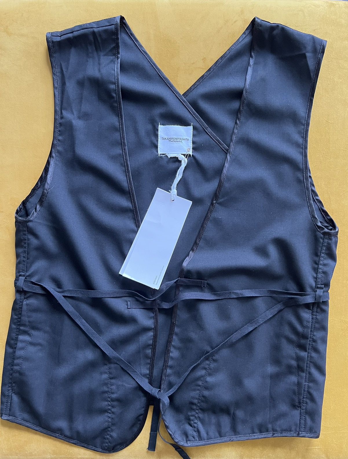 Takahiromiyashita The Soloist. Waistcoat, IT48 (tagged IT50), self-tie, made in Japan Size 38R - 1 Thumbnail