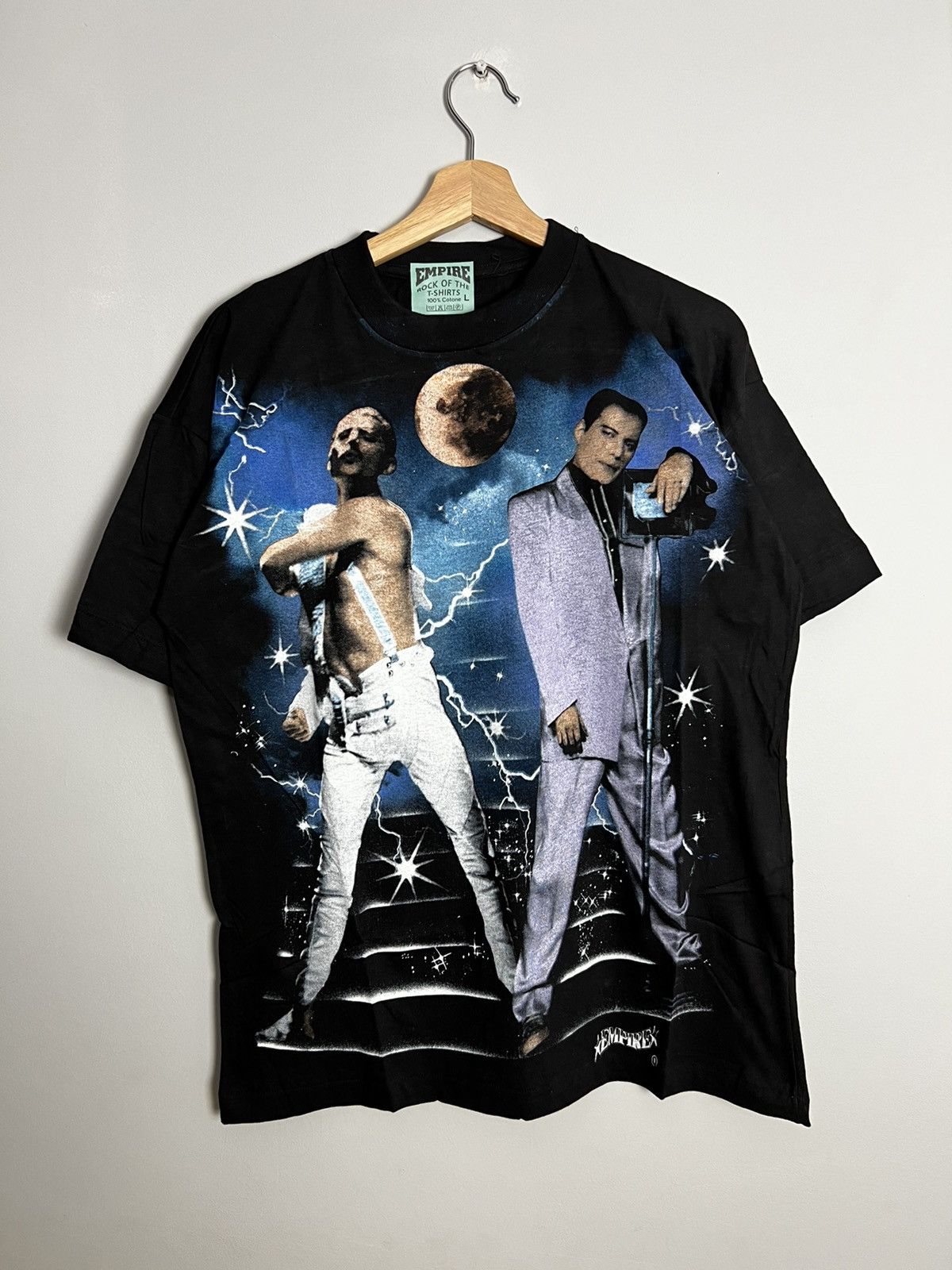 Rare 90s Queen Freddie Mercury Vintage Empire Band Tshirt