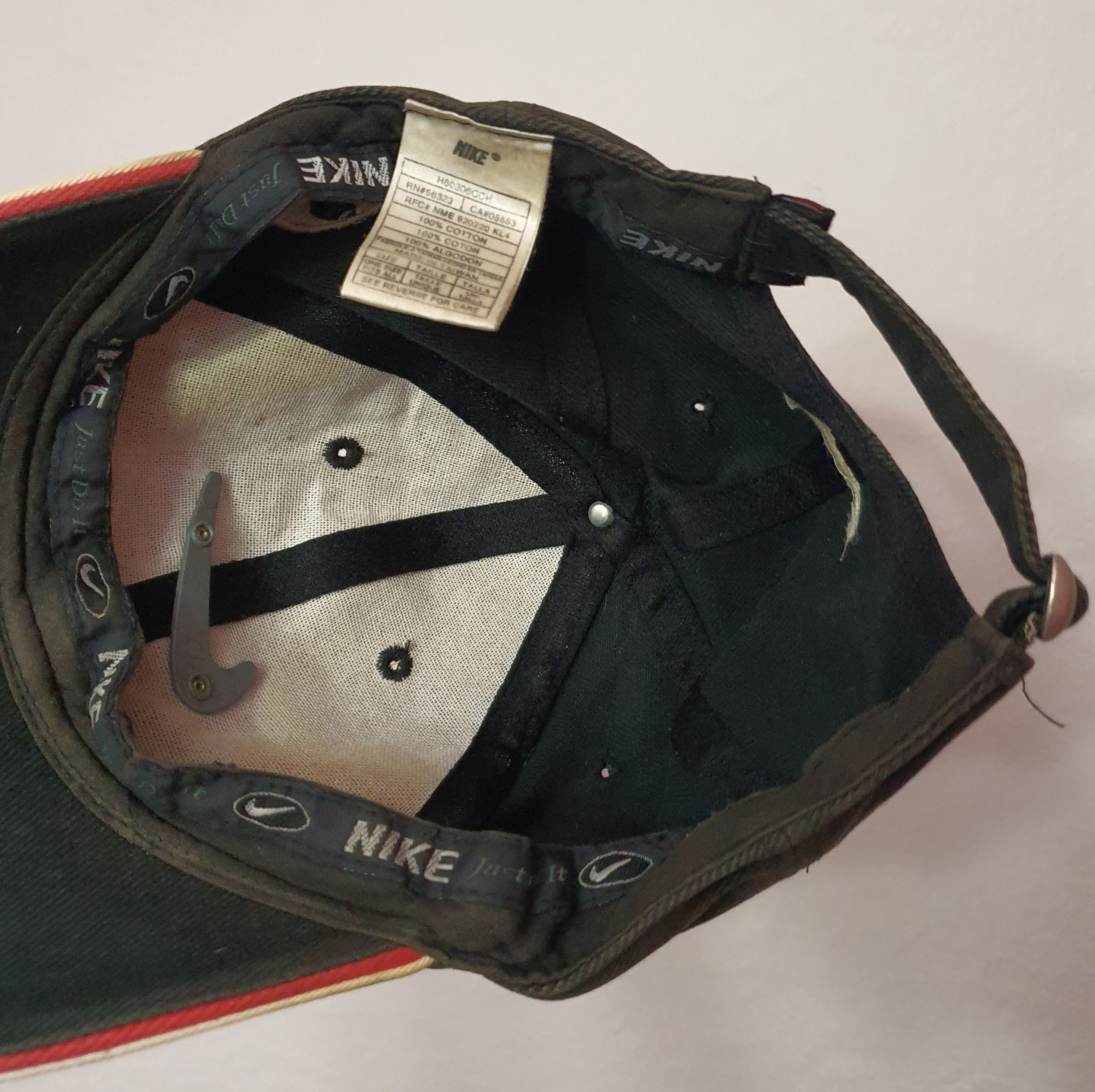 Nike × Vintage Nike Vintage Metallic Swoosh Hat Size ONE SIZE - 3 Thumbnail
