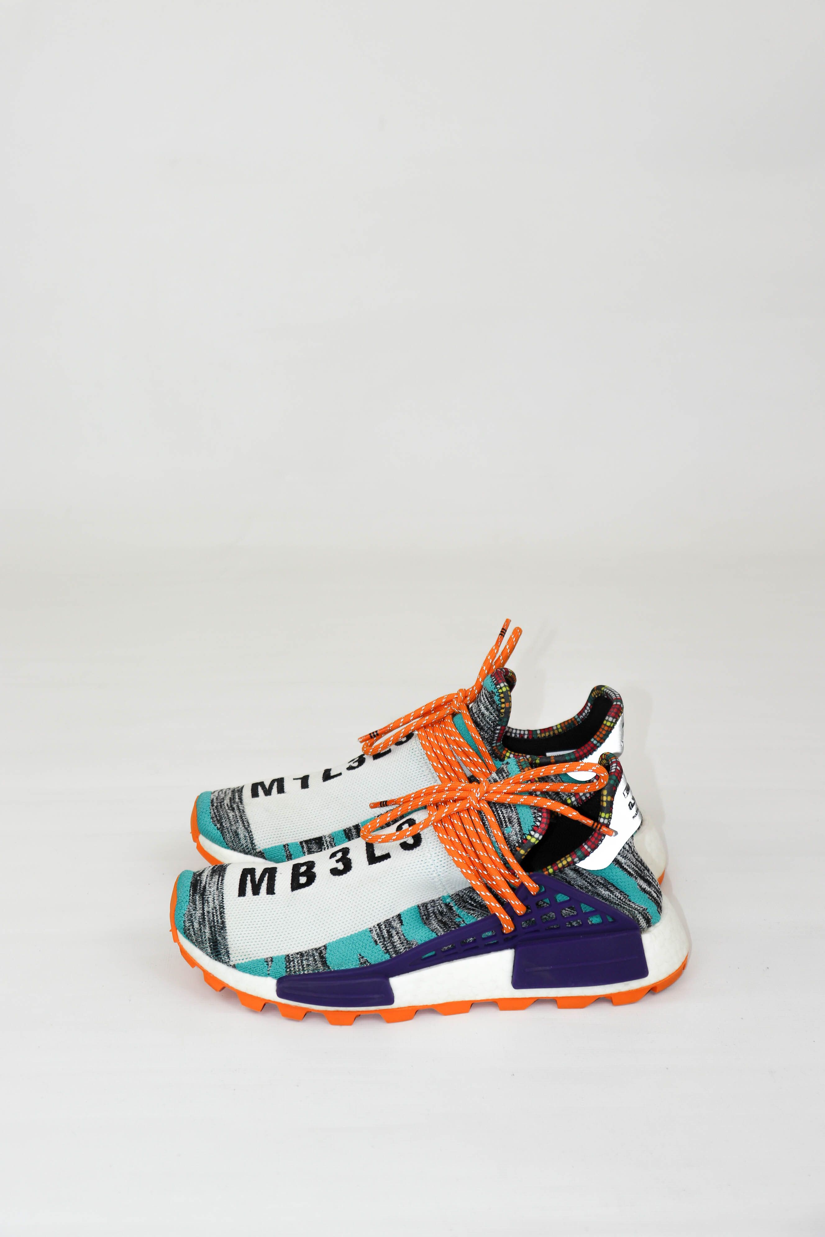 Adidas × Pharrell Pharell Adidas NMD Human Race Trail Solar Pack Sneakers Size US 9 / EU 42 - 4 Thumbnail