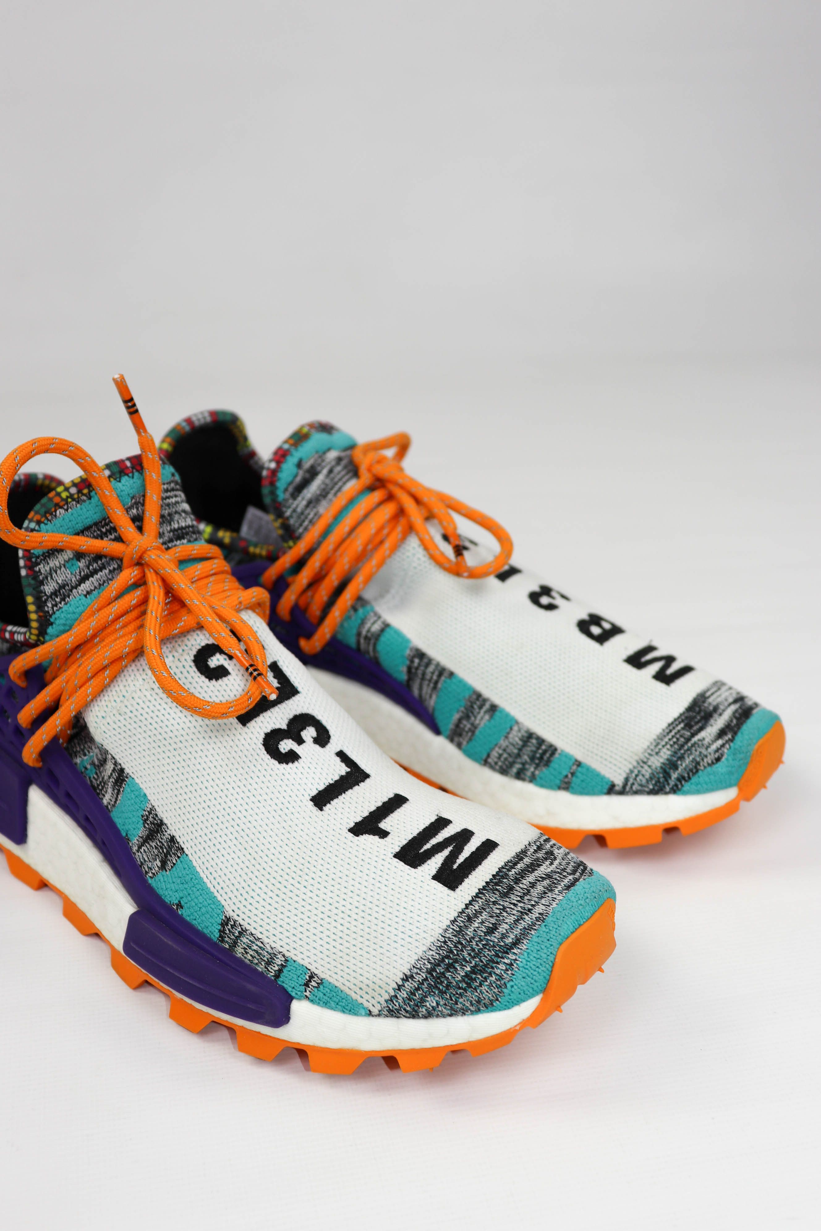 Adidas × Pharrell Pharell Adidas NMD Human Race Trail Solar Pack Sneakers Size US 9 / EU 42 - 6 Thumbnail