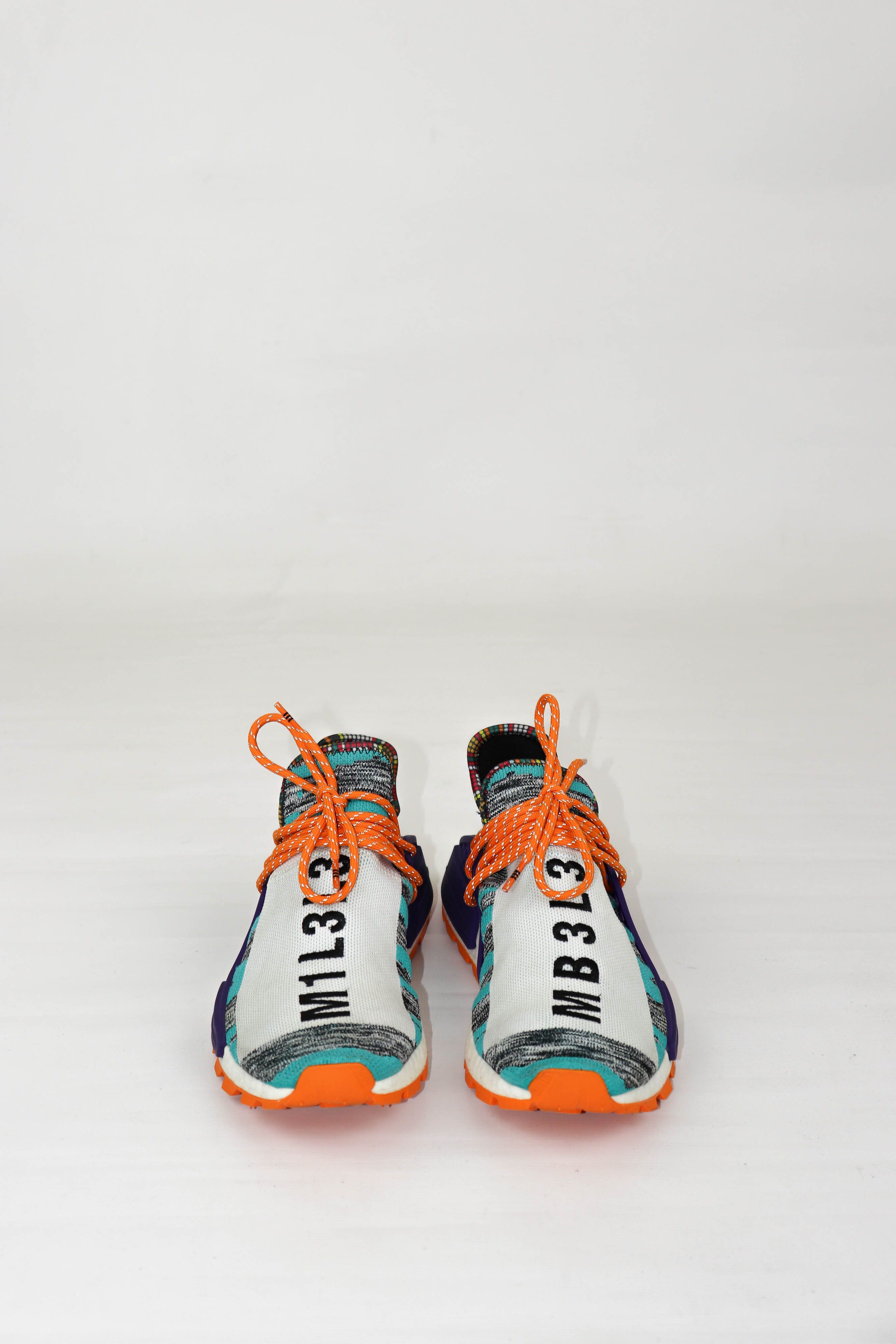 Adidas × Pharrell Pharell Adidas NMD Human Race Trail Solar Pack Sneakers Size US 9 / EU 42 - 3 Thumbnail
