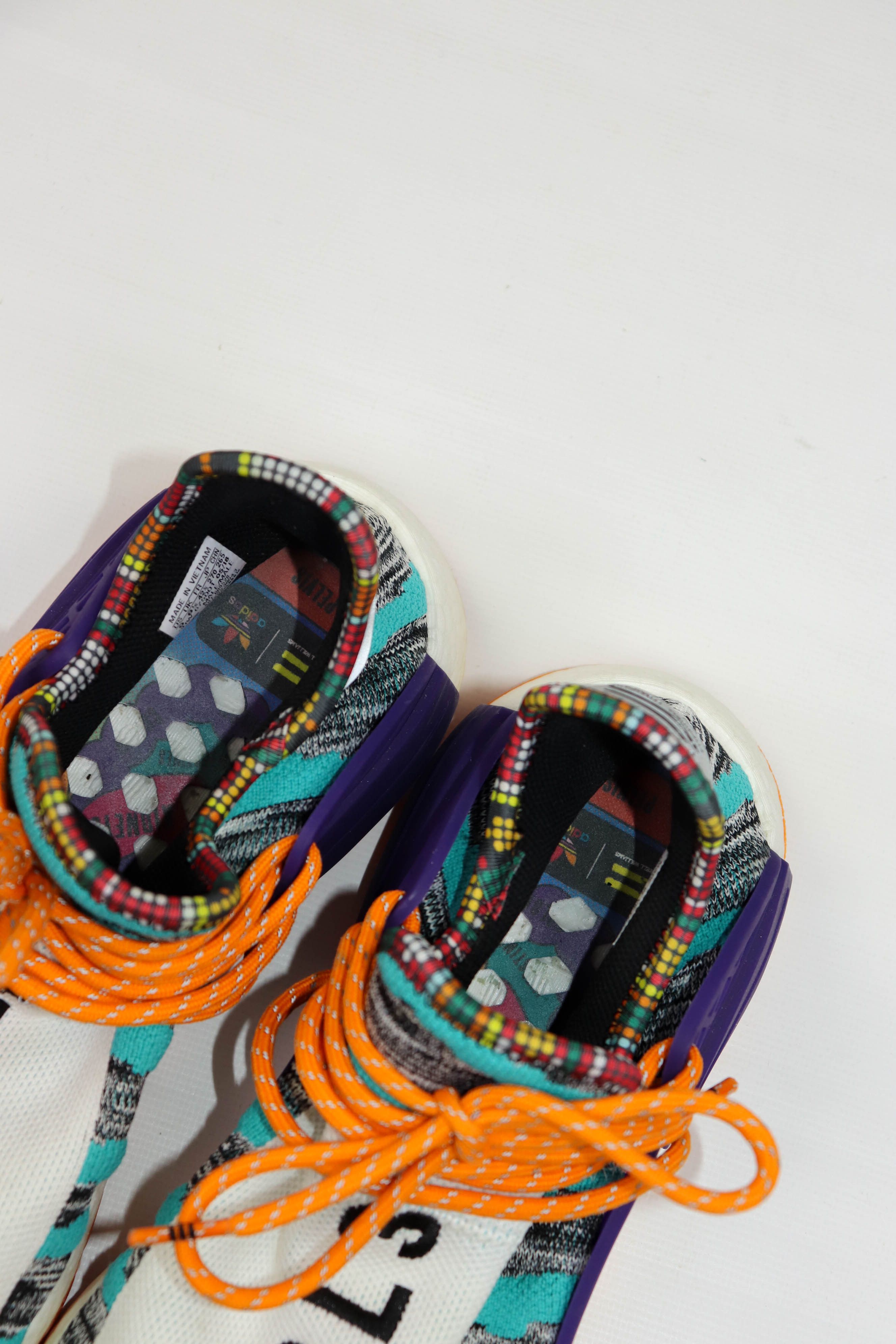 Adidas × Pharrell Pharell Adidas NMD Human Race Trail Solar Pack Sneakers Size US 9 / EU 42 - 14 Thumbnail