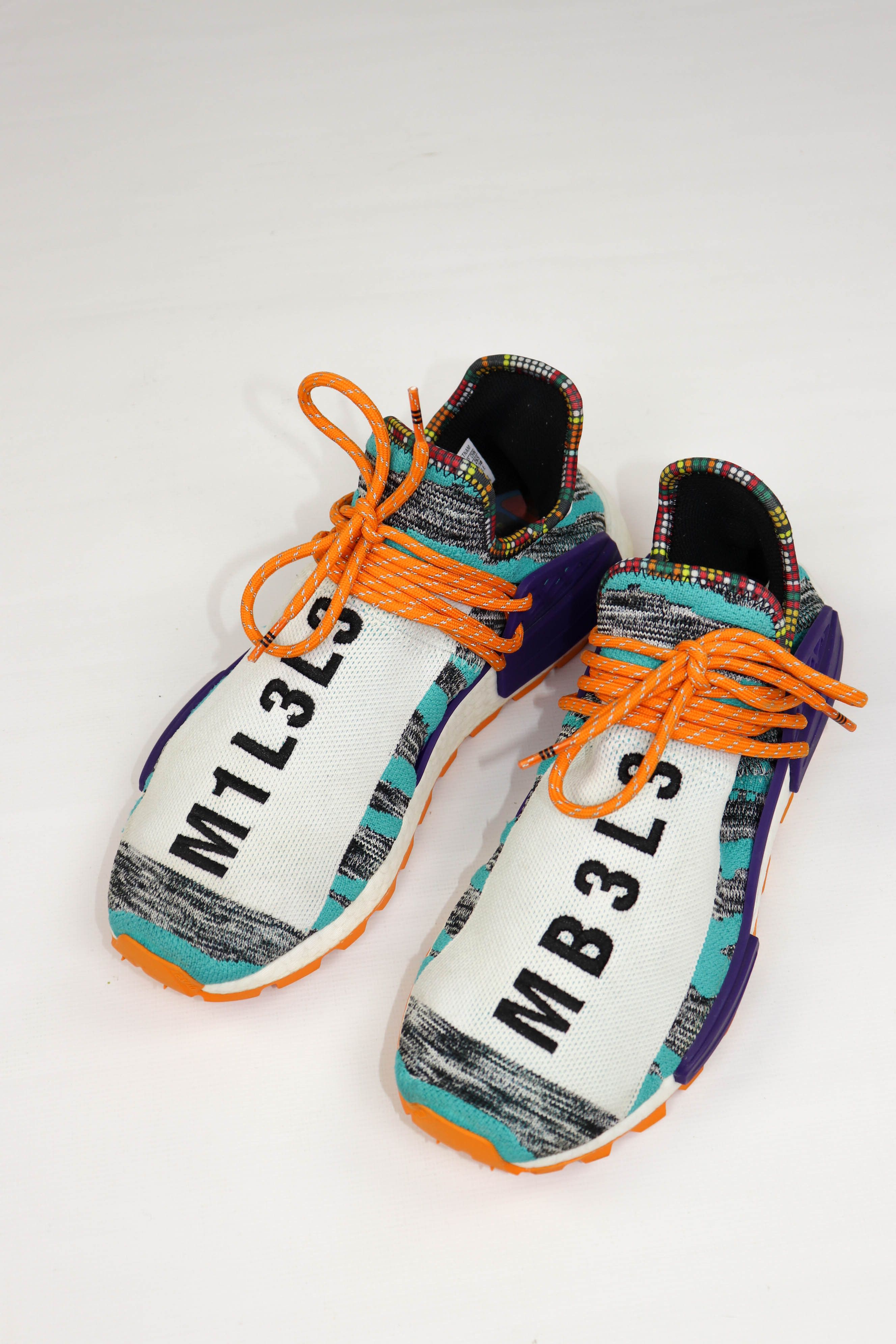 Adidas × Pharrell Pharell Adidas NMD Human Race Trail Solar Pack Sneakers Size US 9 / EU 42 - 1 Thumbnail
