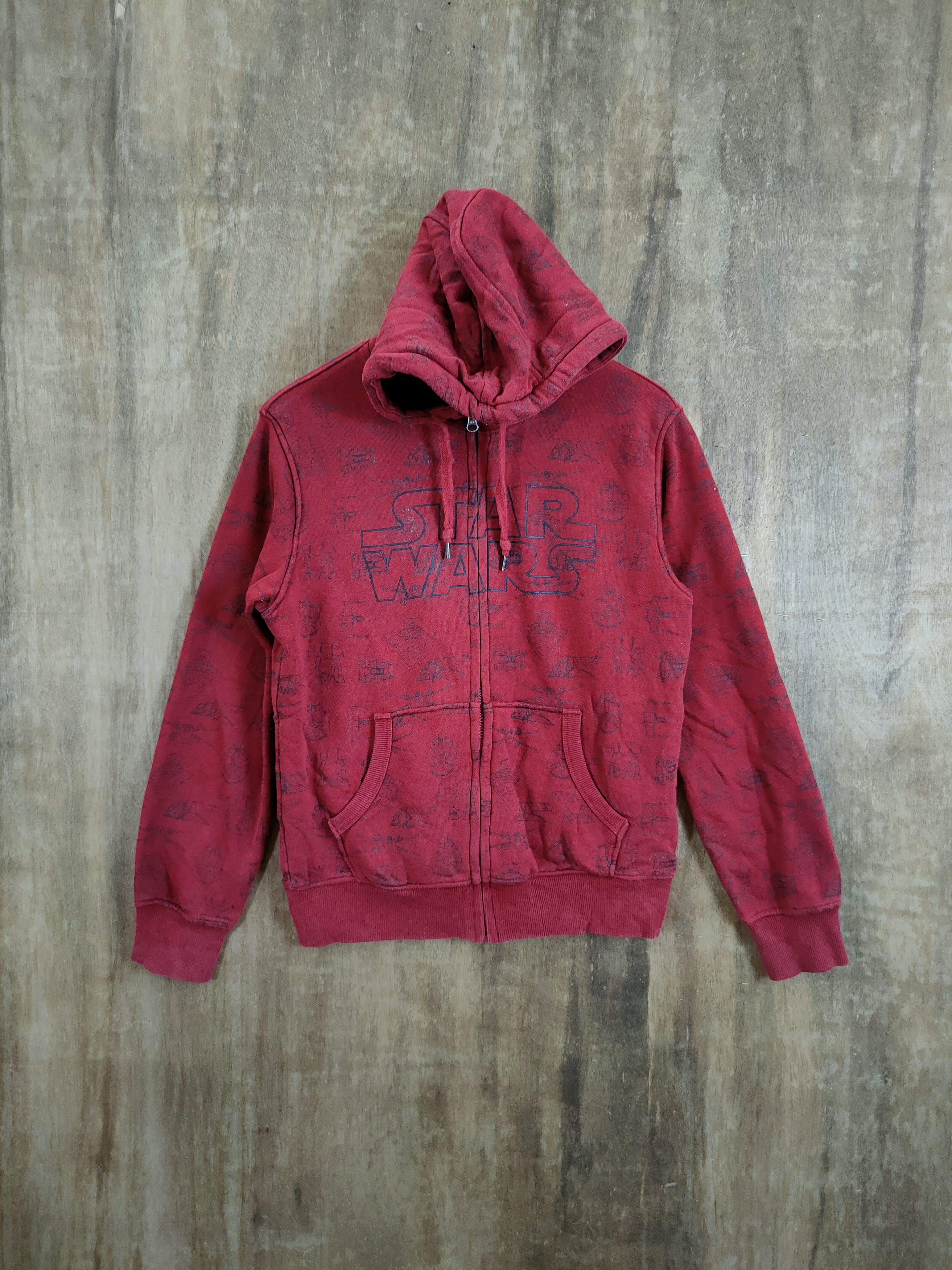 Star Wars DLL Star wars X Uniqlo movie fleece sweater hoodie #879 Size US M / EU 48-50 / 2 - 1 Thumbnail