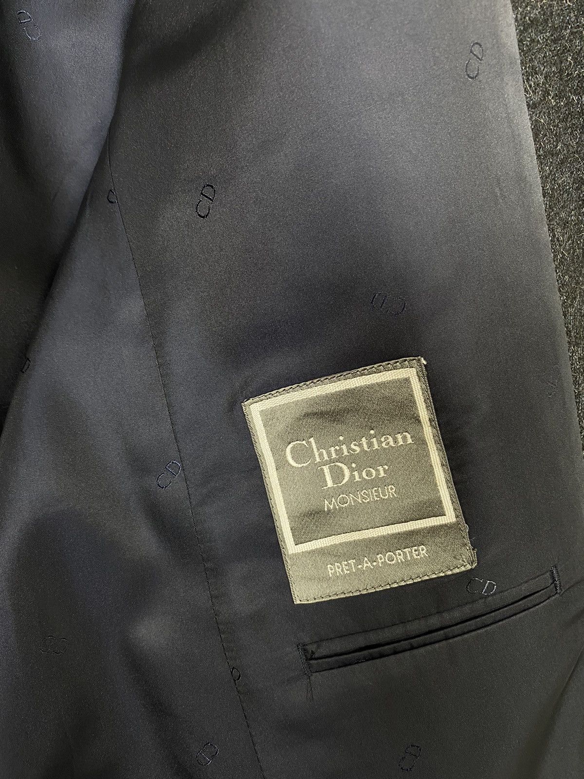 Christian Dior Monsieur Vtg Christian Dior Monsieur Single Breasted Wool Blazer Size 42S - 5 Thumbnail