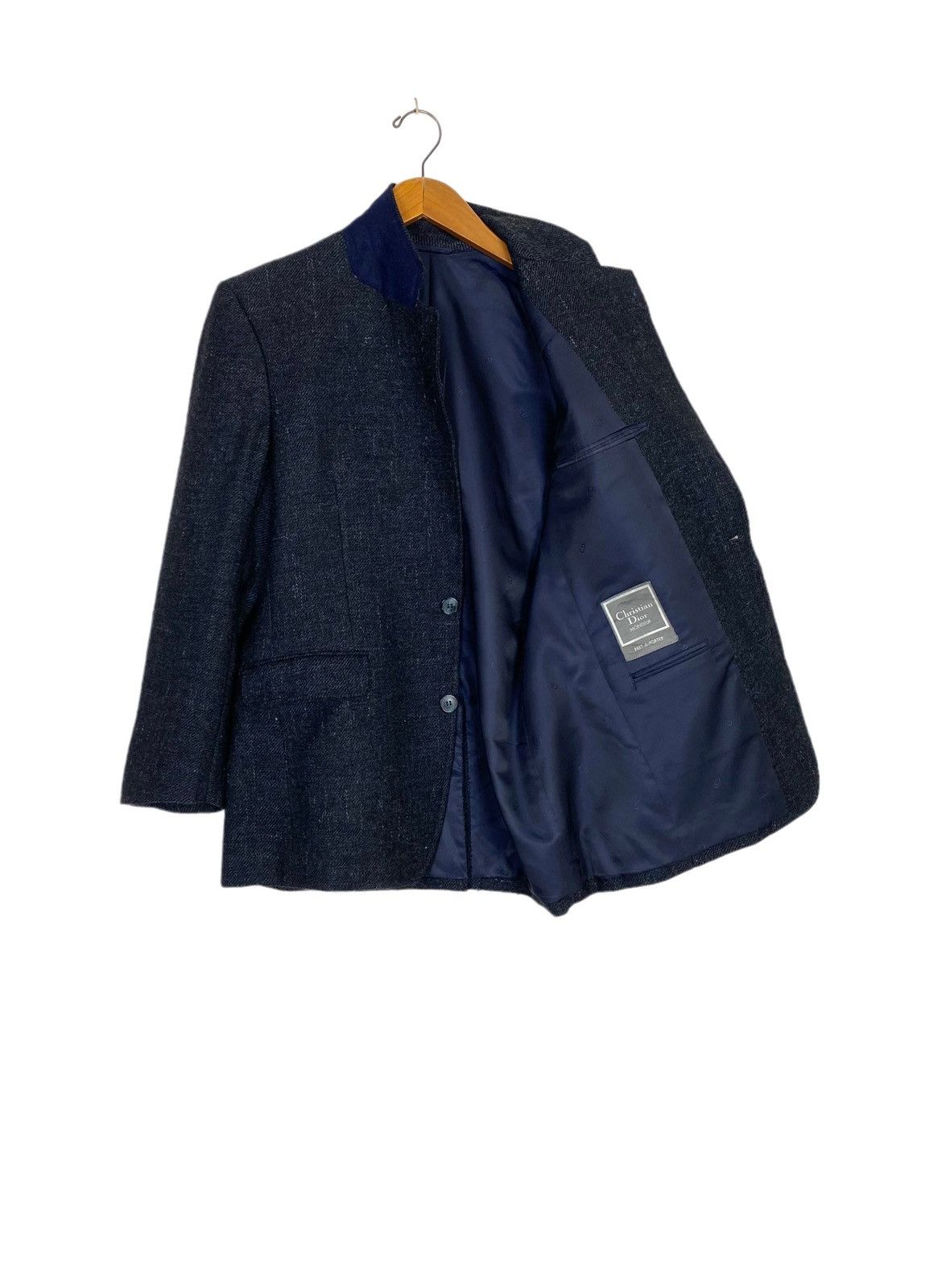 Christian Dior Monsieur Vtg Christian Dior Monsieur Single Breasted Wool Blazer Size 42S - 2 Thumbnail