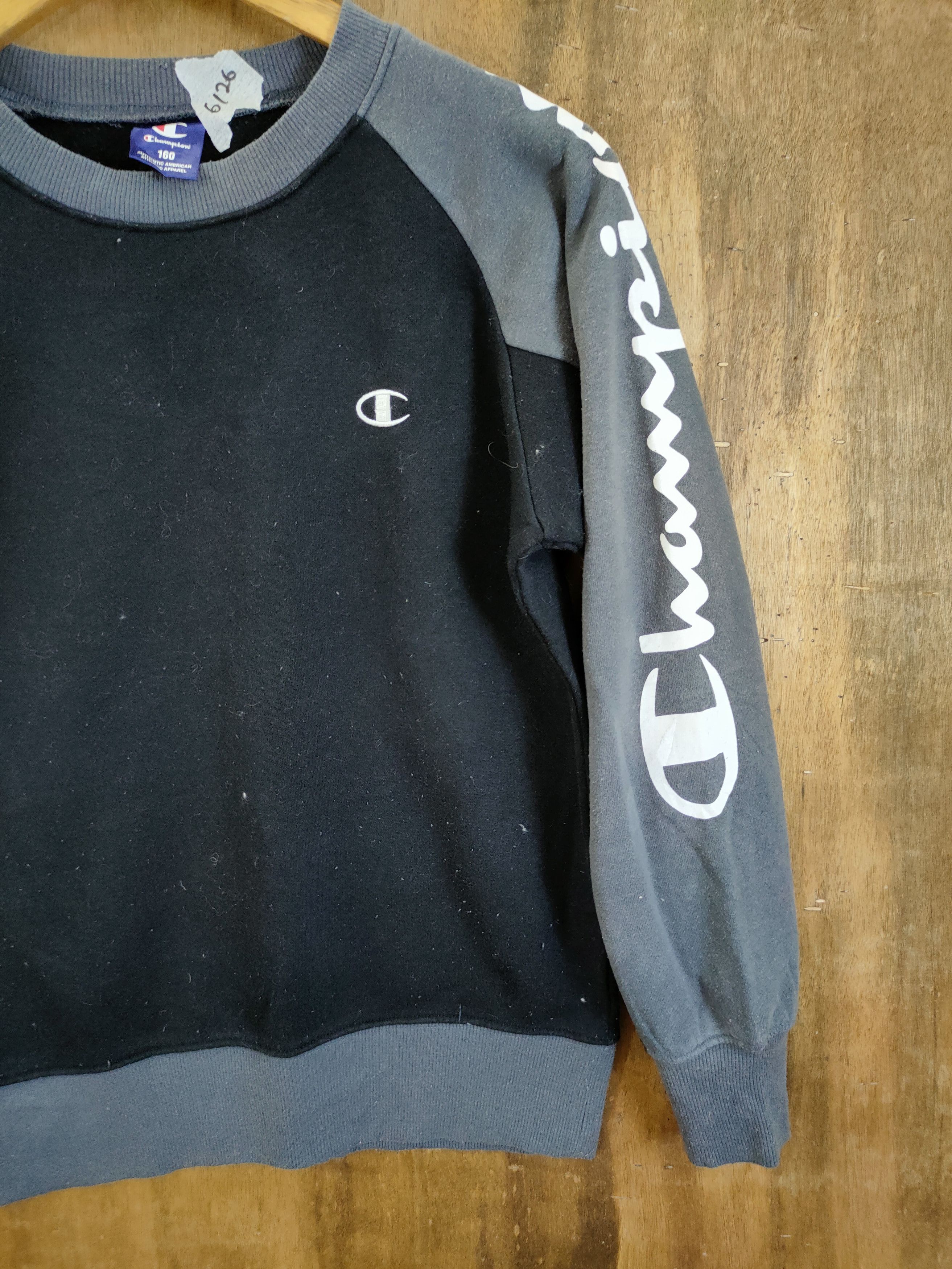 Champion Champion kids vintage font sleeve sweatshirt #6126 Size S / US 4 / IT 40 - 3 Thumbnail
