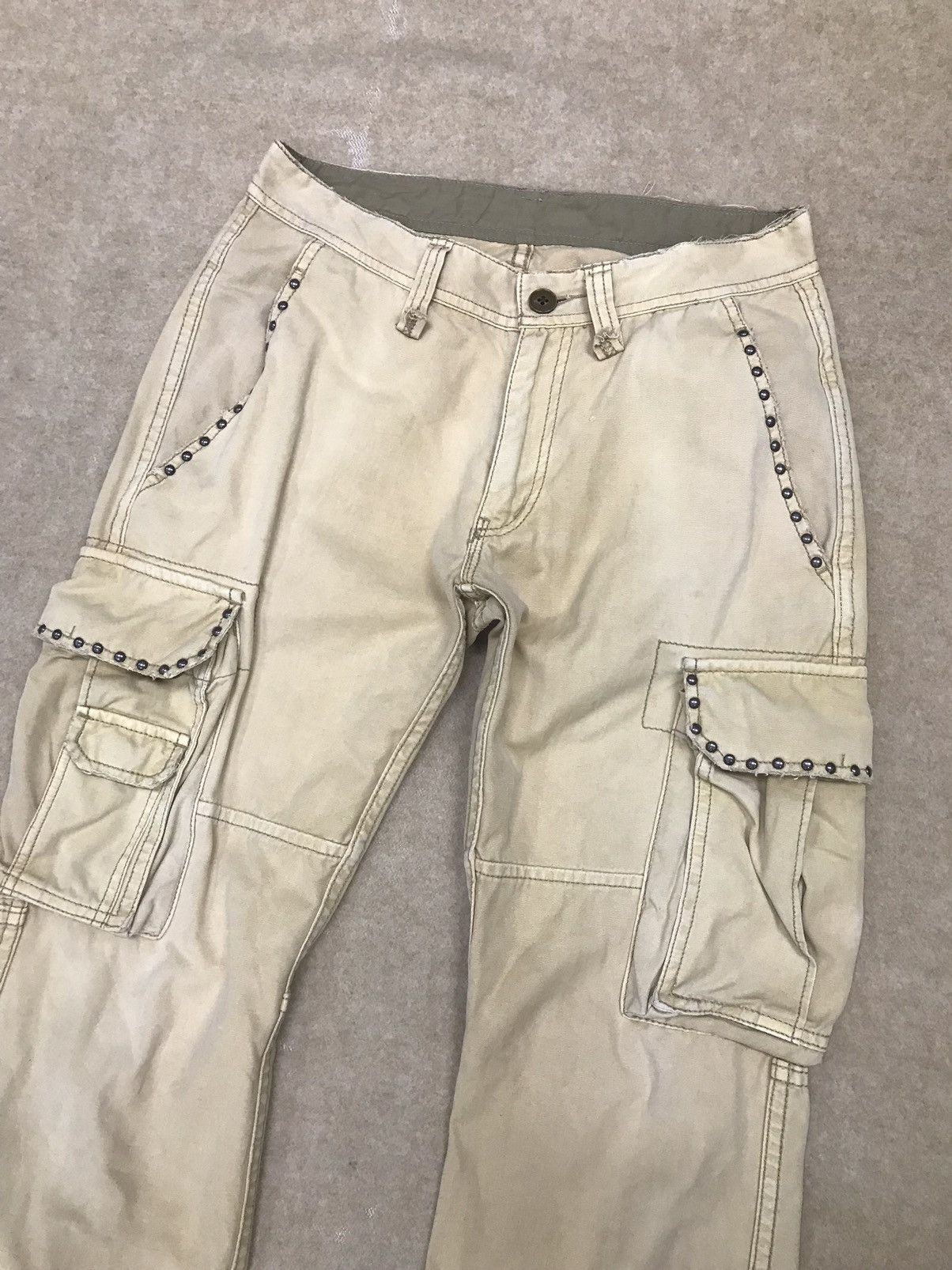 Japanese Brand Resterict 3D Multi Pocket Cargo Pants Size US 31 - 5 Thumbnail