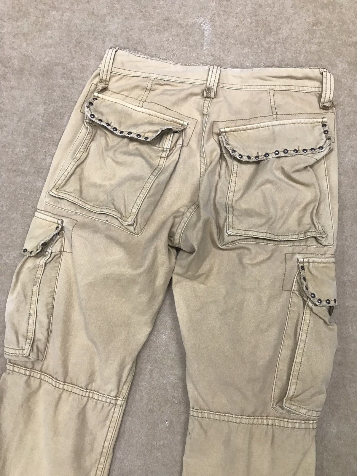 Japanese Brand Resterict 3D Multi Pocket Cargo Pants Size US 31 - 6 Thumbnail
