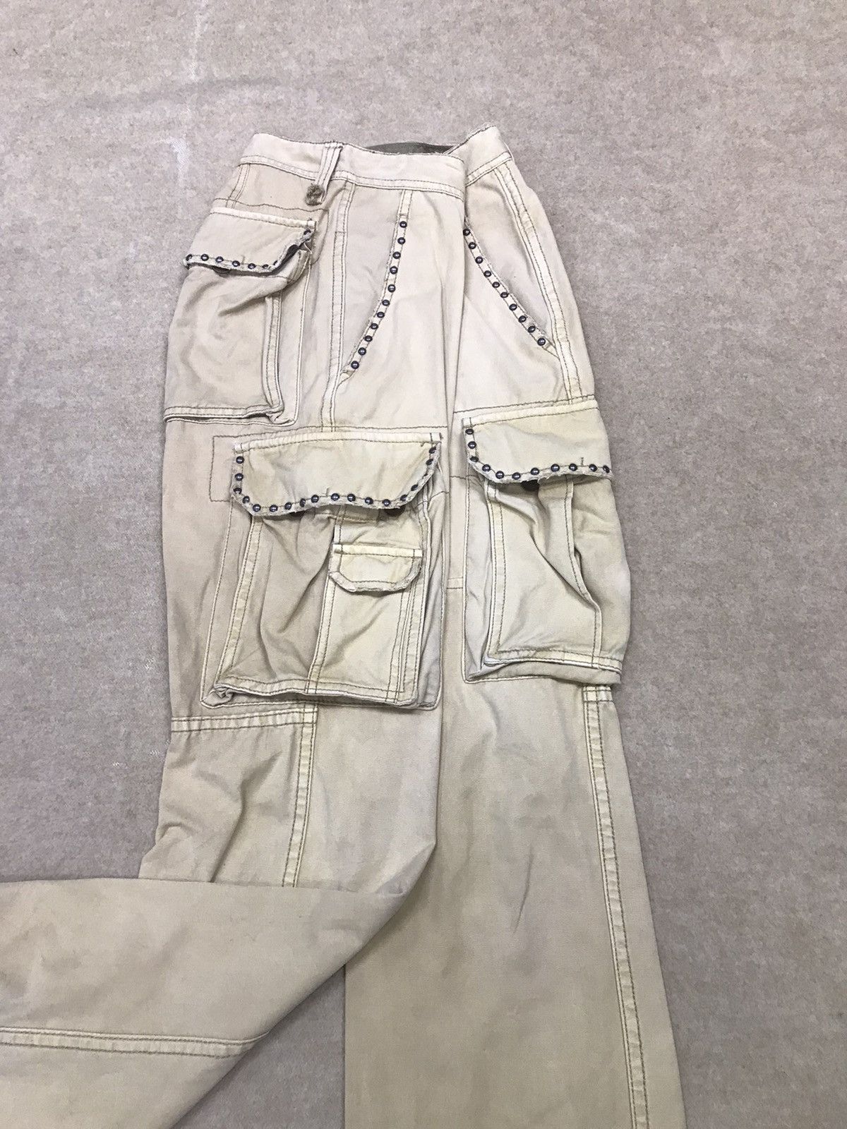 Japanese Brand Resterict 3D Multi Pocket Cargo Pants Size US 31 - 9 Thumbnail
