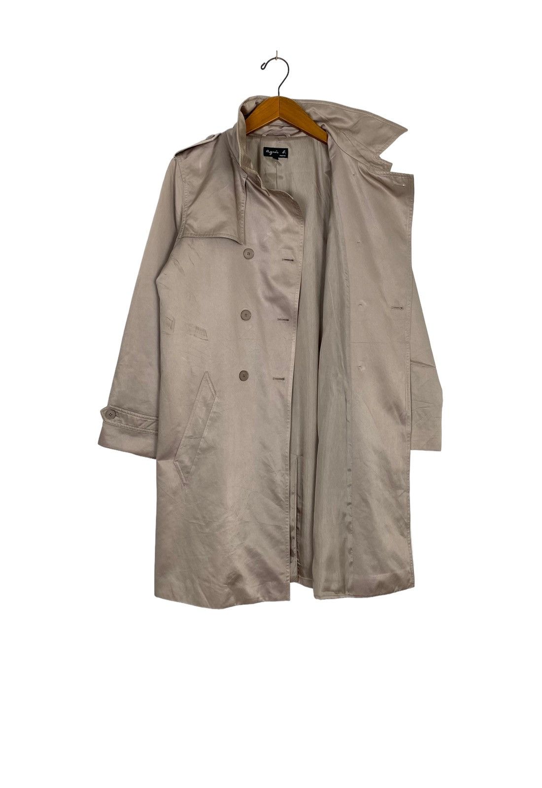 agnes b. Rare‼️ Vintage Agnes B Trench Coat Made In Slovakia Size M / US 6-8 / IT 42-44 - 2 Thumbnail